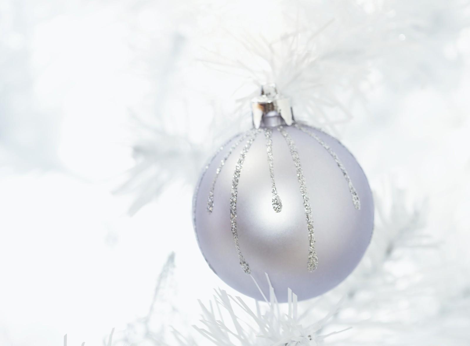 Download mobile wallpaper Branch, Tinsel, Christmas Tree Toy, Sequins, Holidays, Ball, Silver for free.