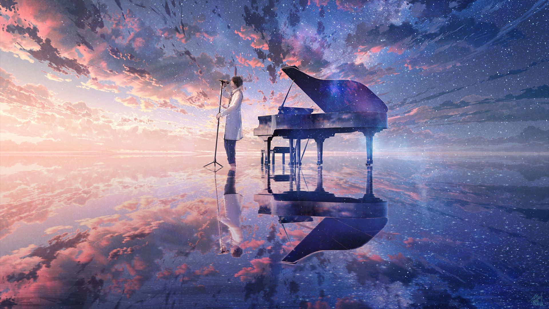 Keep Calm and Play Music pretty girl piano anime HD wallpaper  Peakpx