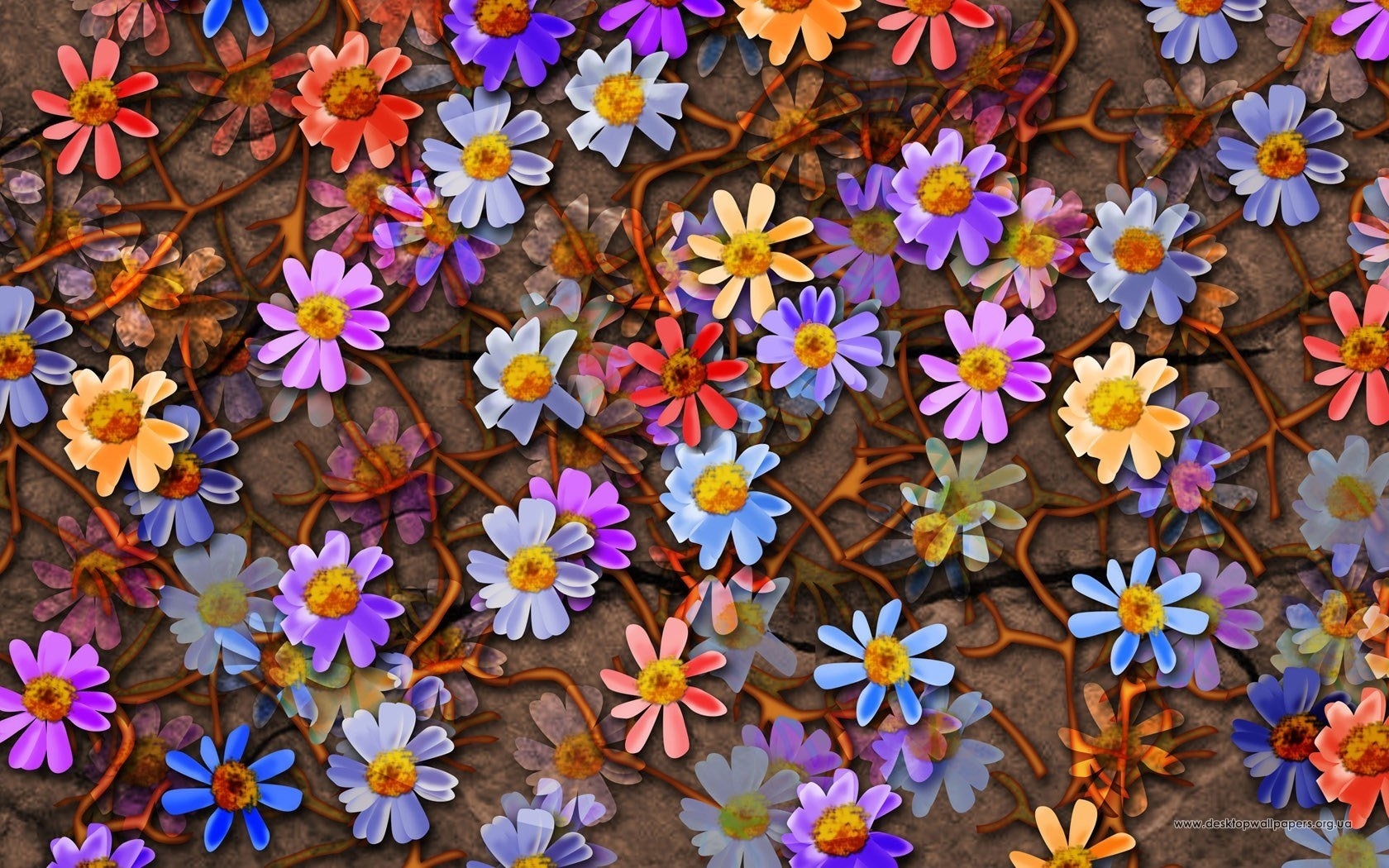 pictures, flowers, background 8K