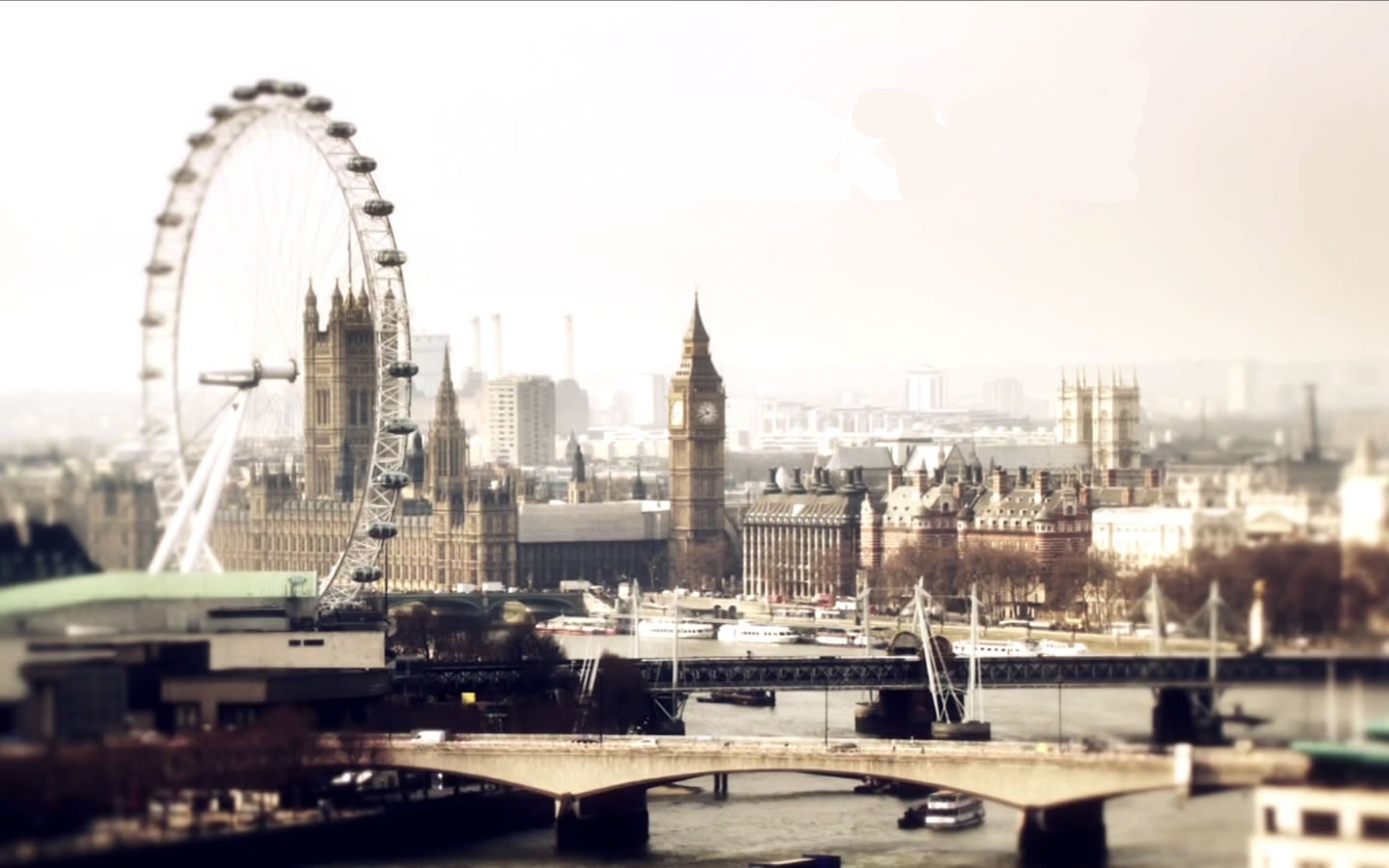 Скачать обои бесплатно Города, Пейзаж, Мосты, Лондон картинка на рабочий стол ПК
