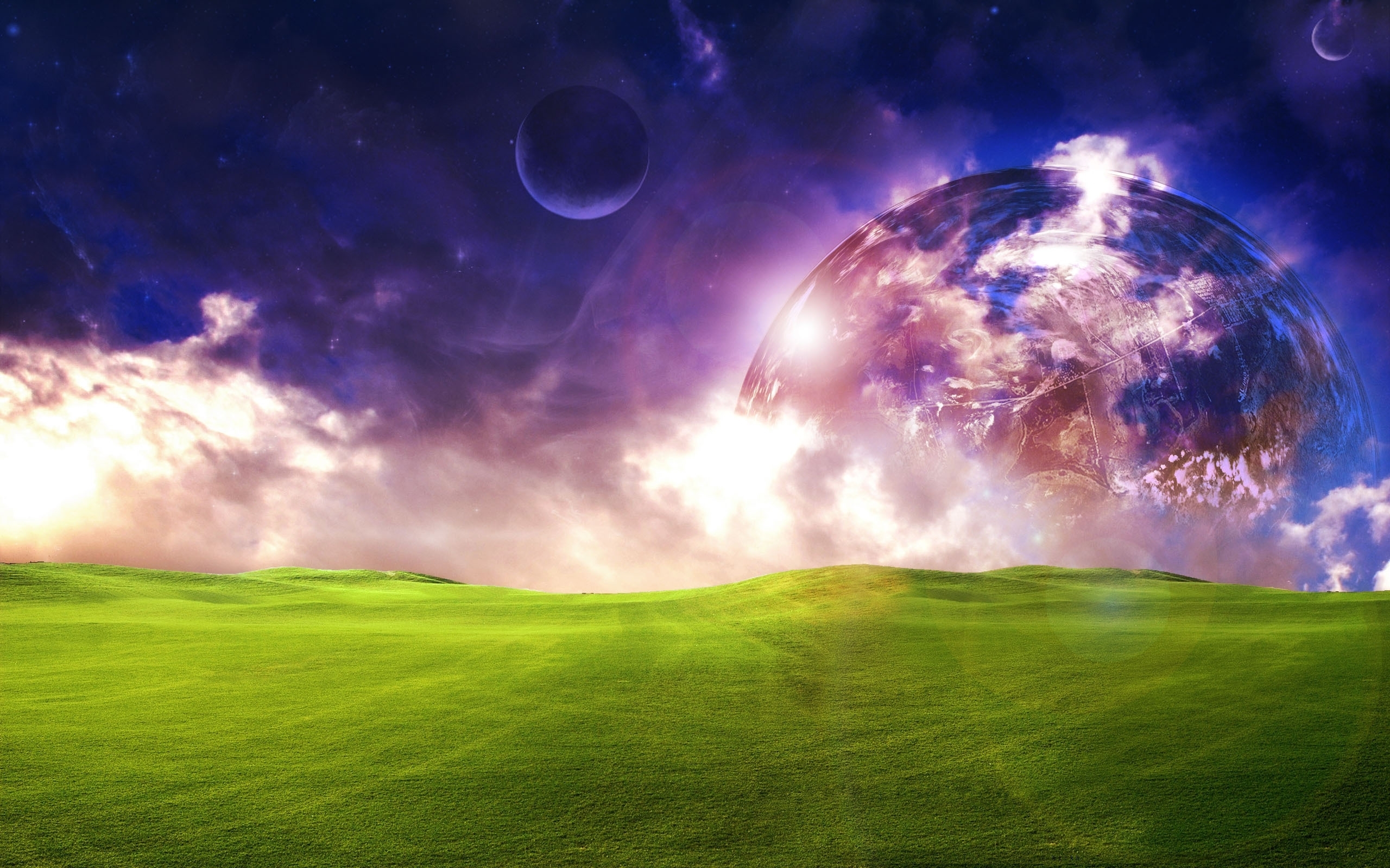 在您的 PC 桌面上免費下載 景观, 领域, 天空, 行星, 宇宙 圖片