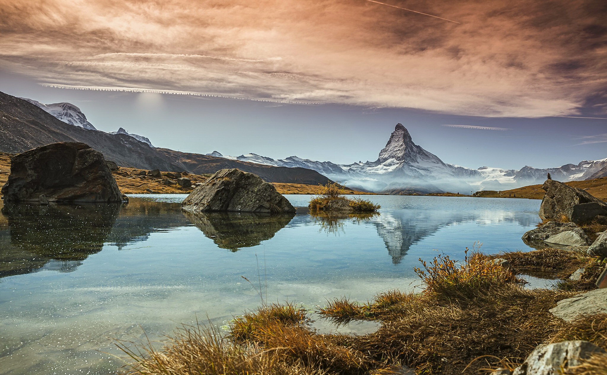 earth, lake, nature, reflection, switzerland, zermatt, lakes phone wallpaper