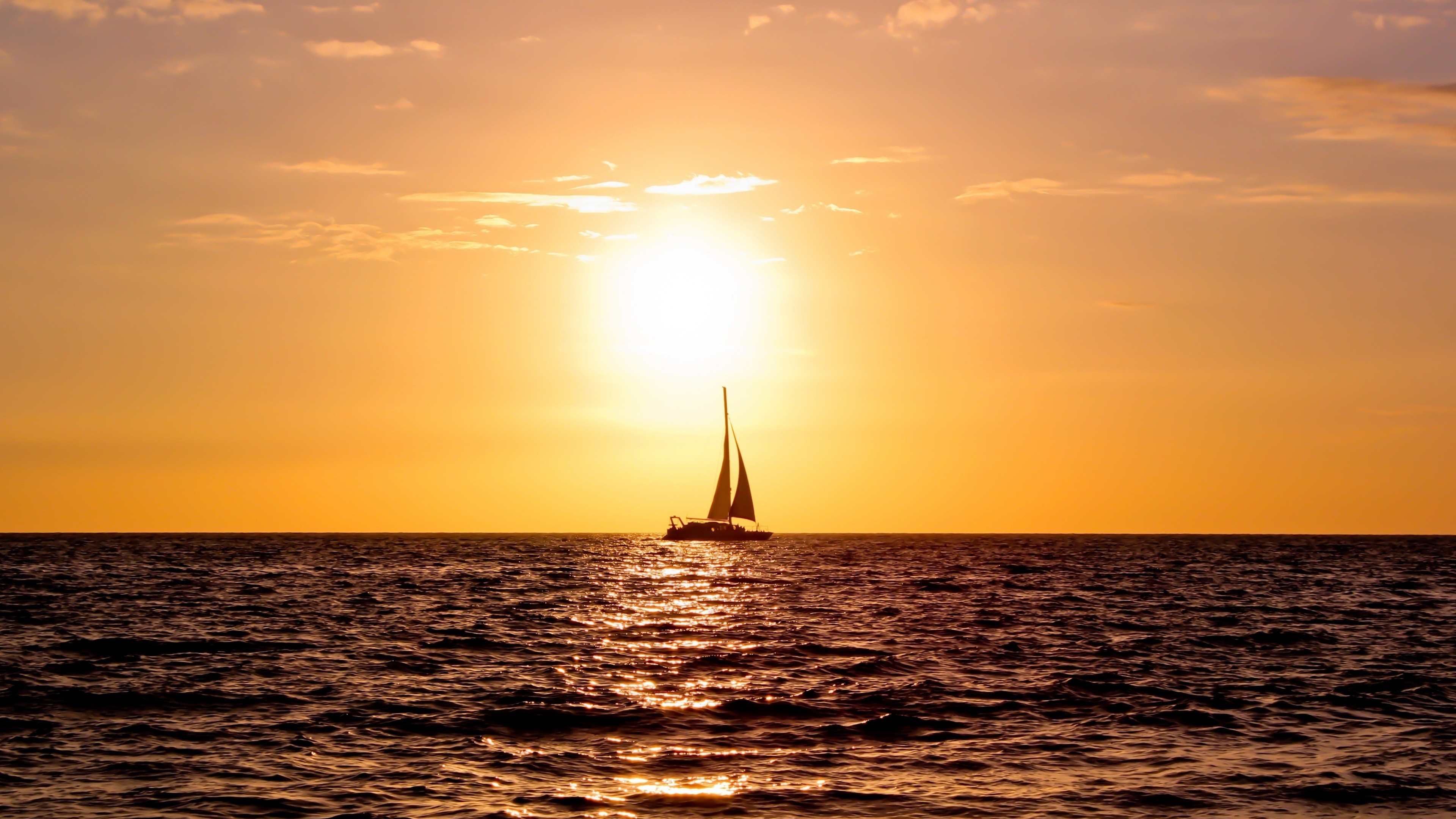 yacht, sea, sailboat, sunset, vehicles