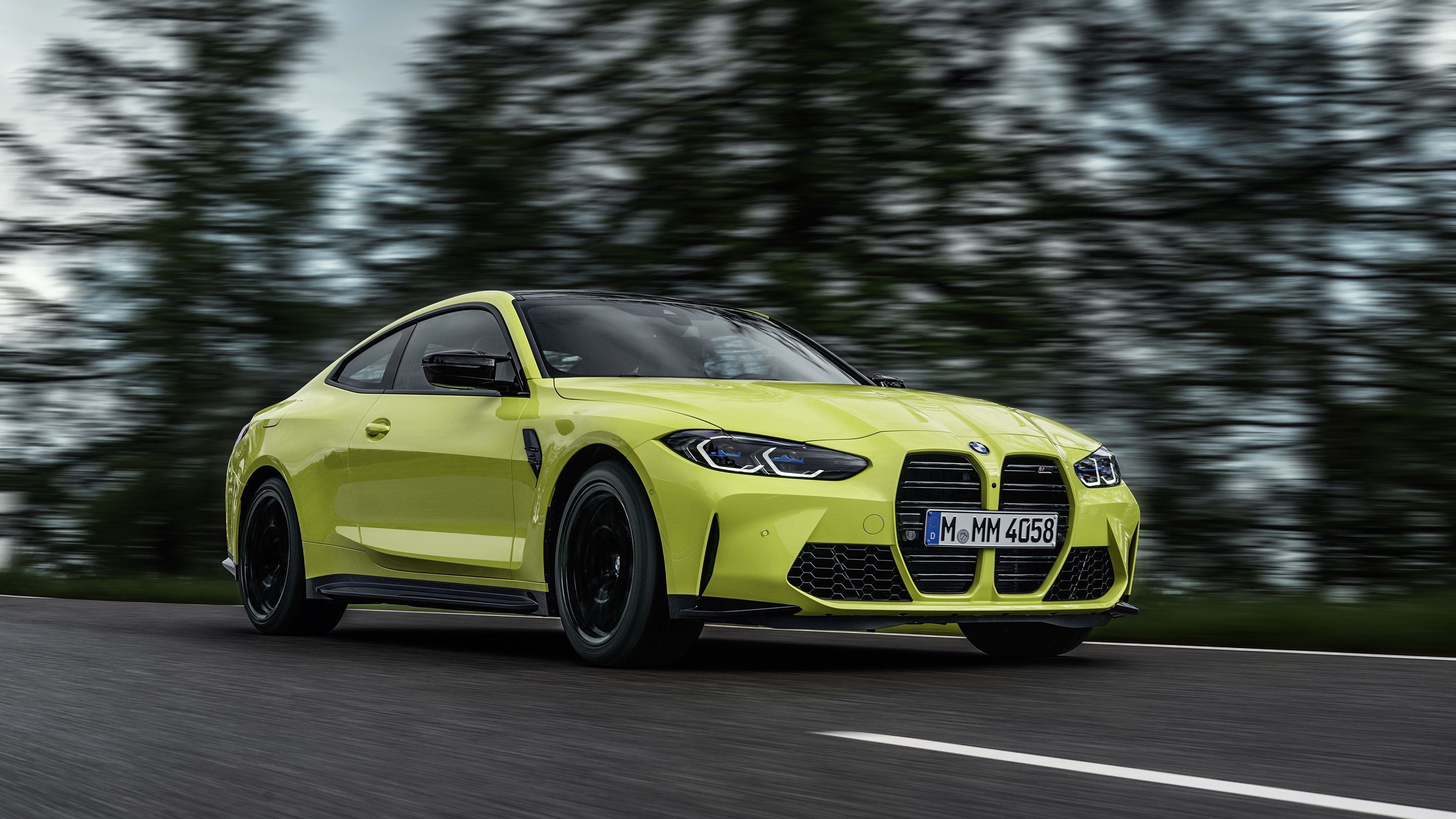 Download mobile wallpaper Bmw, Car, Bmw M4, Vehicles, Grand Tourer, Yellow Car for free.