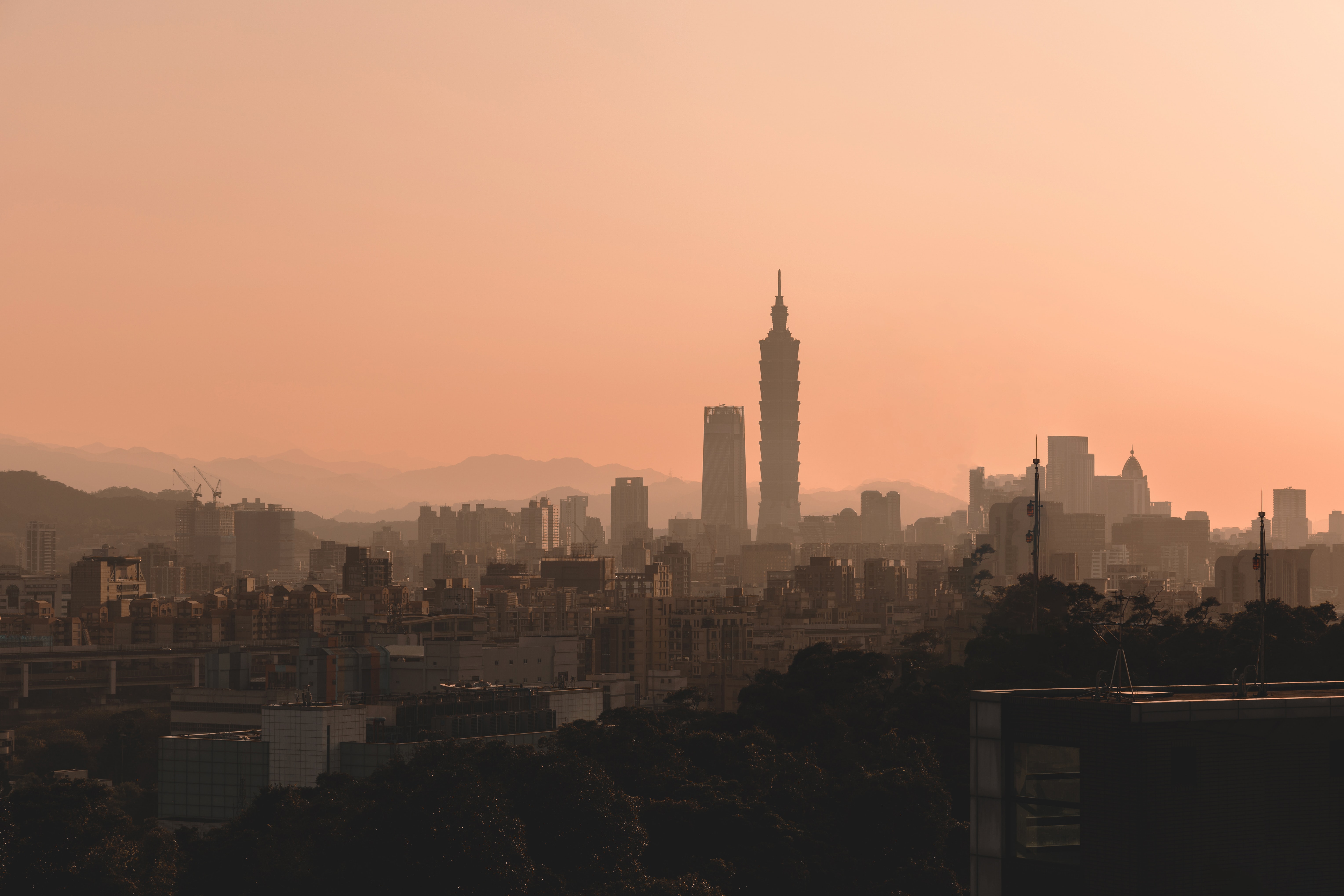 cities, twilight, city, building, dusk, urban landscape, cityscape, tower Phone Background