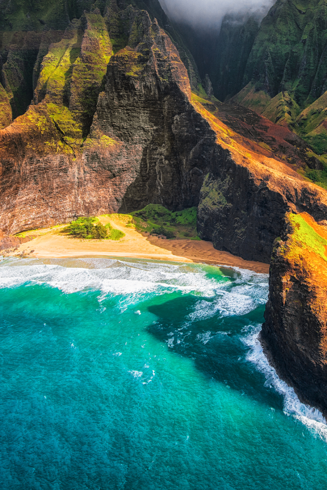 1294031 Hintergrundbild herunterladen erde/natur, küste, kauai, hawaii, erde, meer, ozean - Bildschirmschoner und Bilder kostenlos