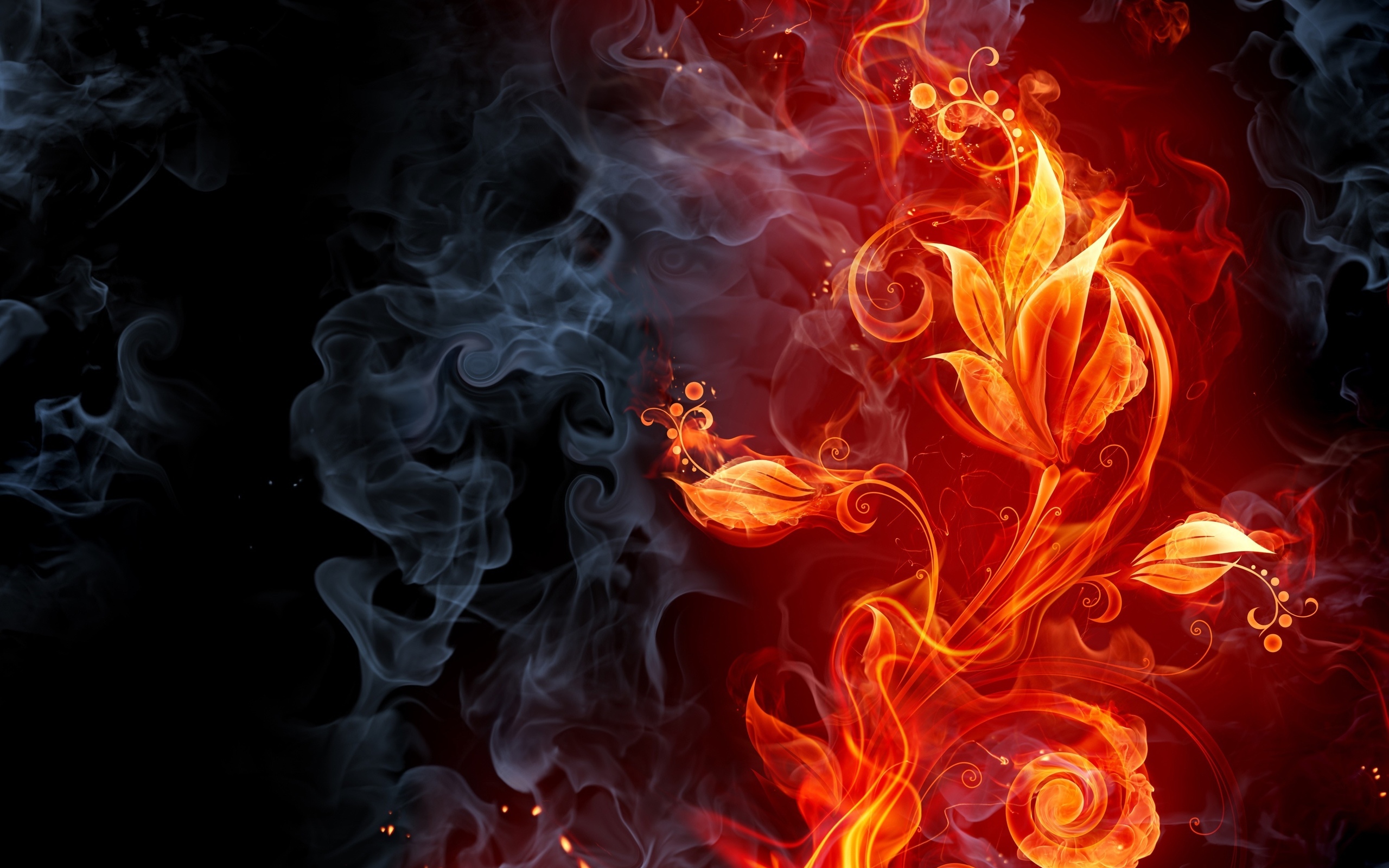 Descarga gratis la imagen Flores, Fumar, Fuego, Fondo en el escritorio de tu PC