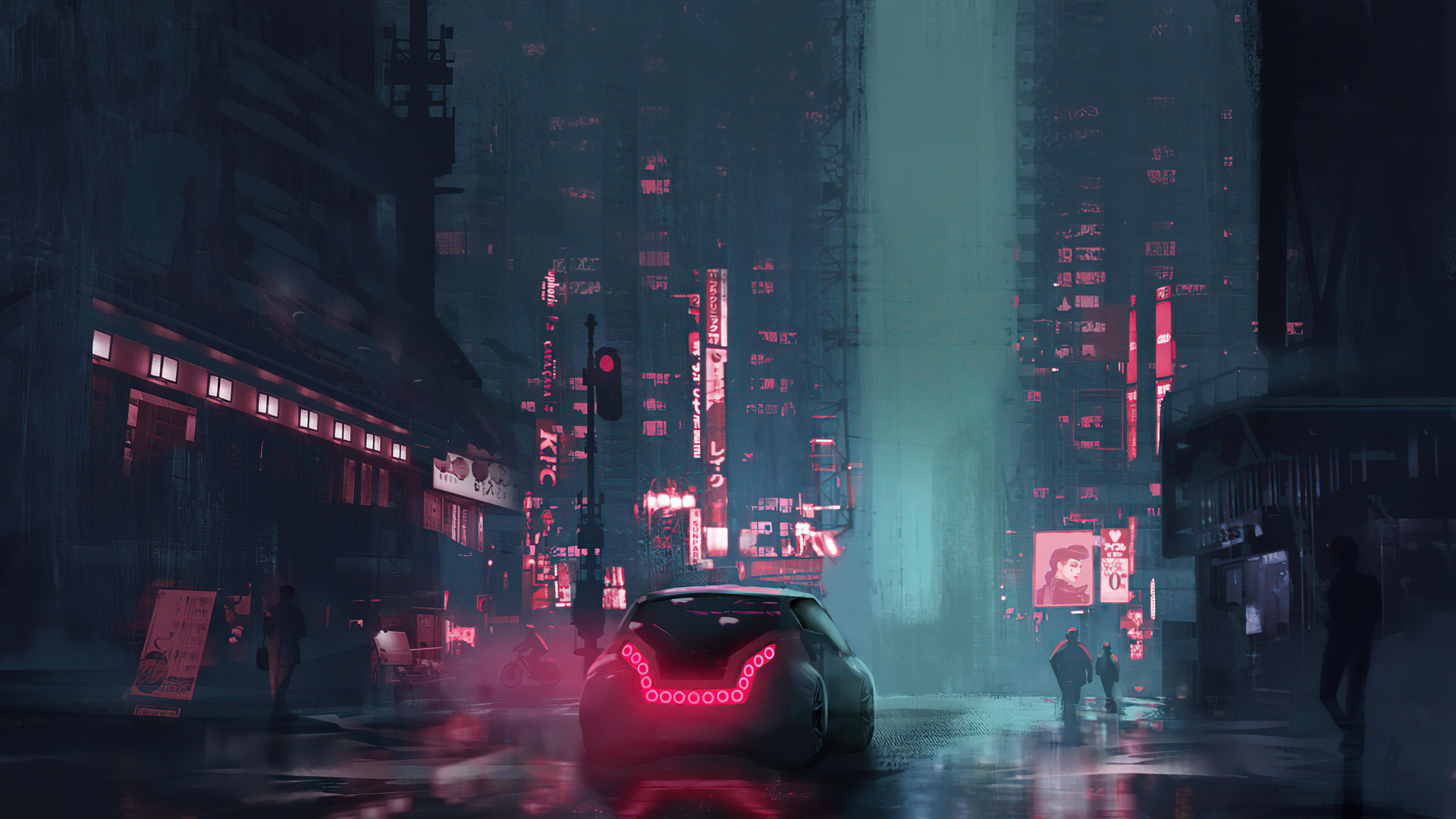 Ultrawide Cyberpunk Wallpaper Sci-fi Fantasy (Instant Download) 