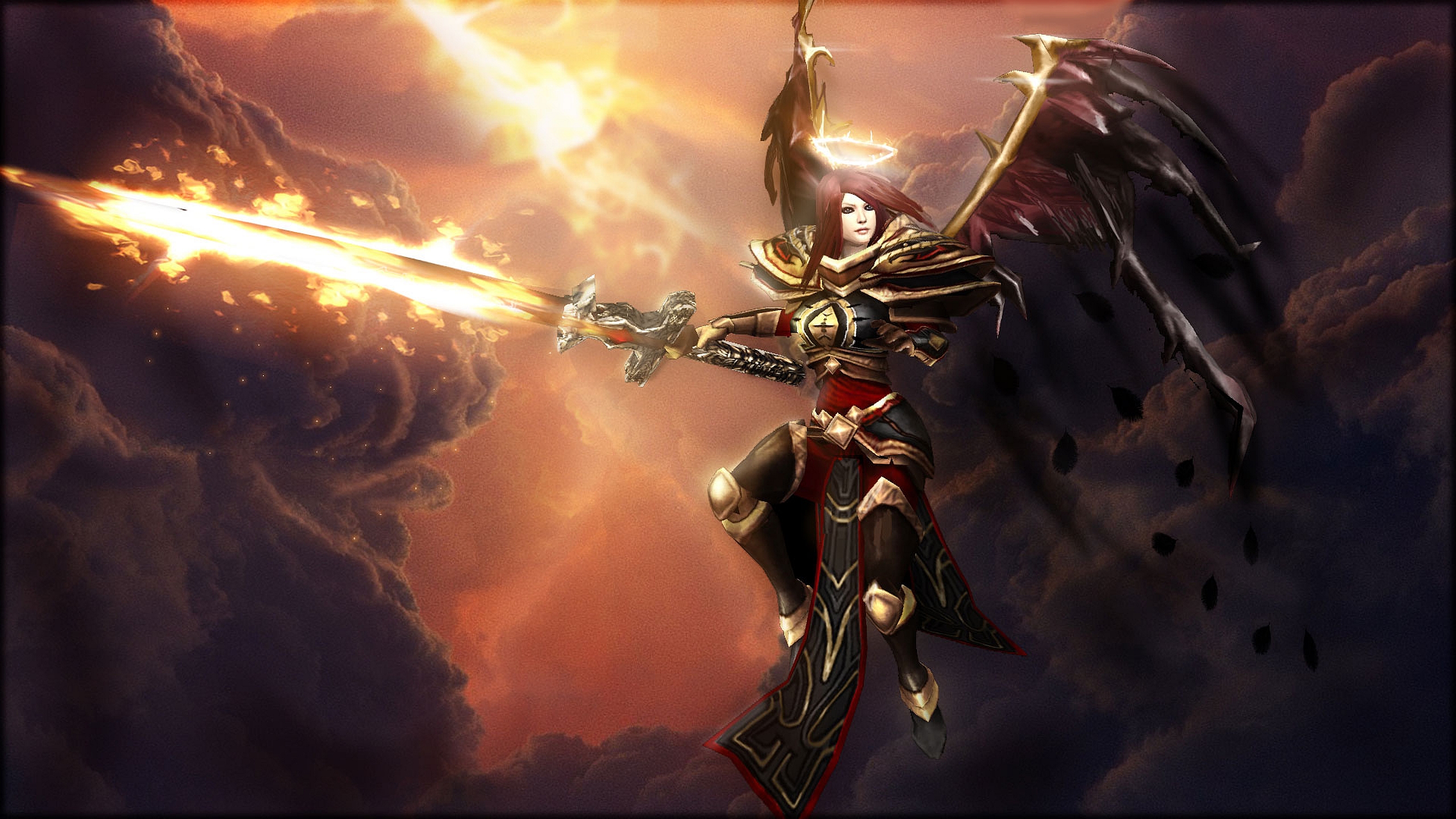video game, league of legends, kayle (league of legends) Phone Background