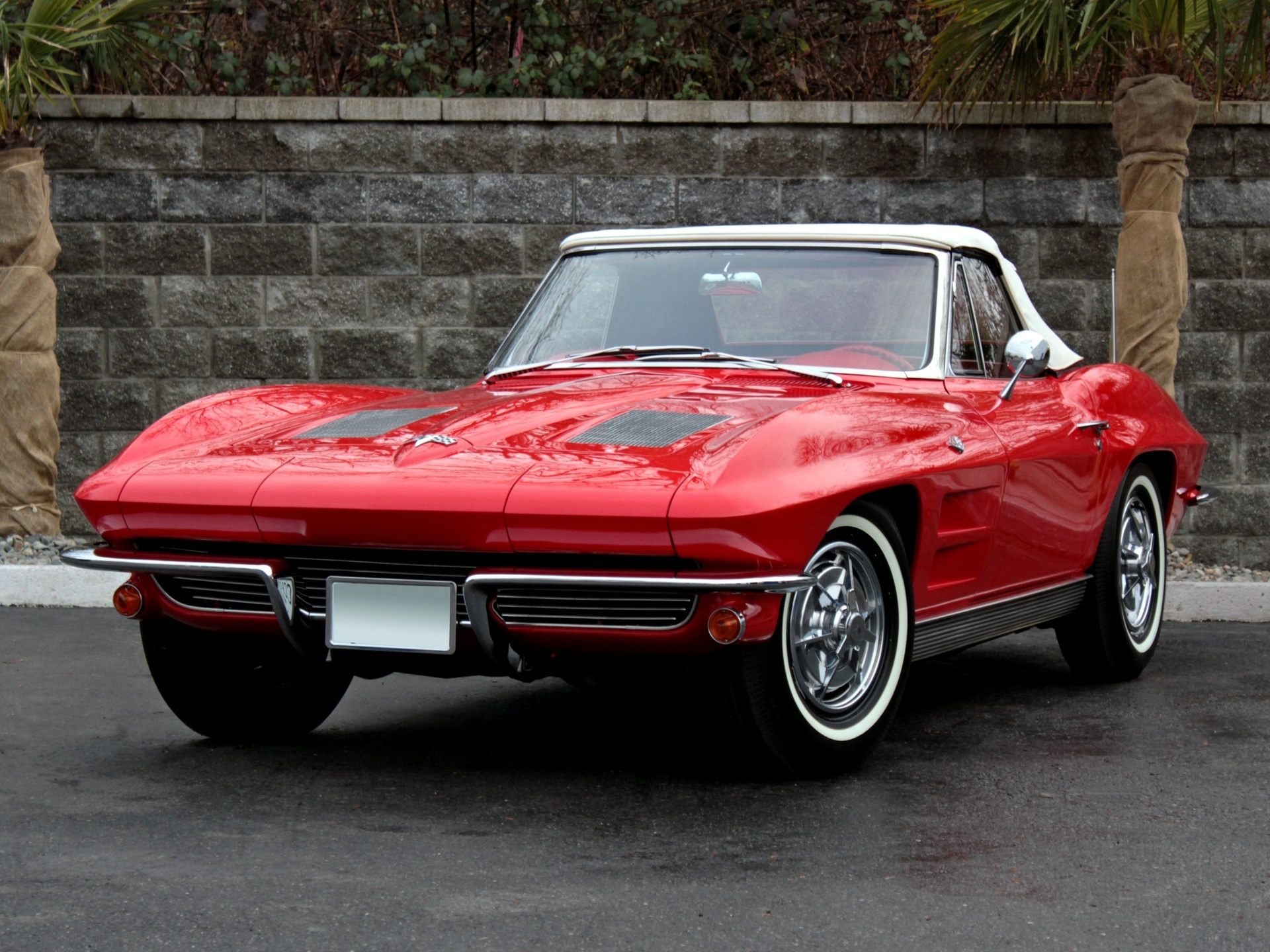 chevrolet, cars, red, corvette, 1963, sting ray