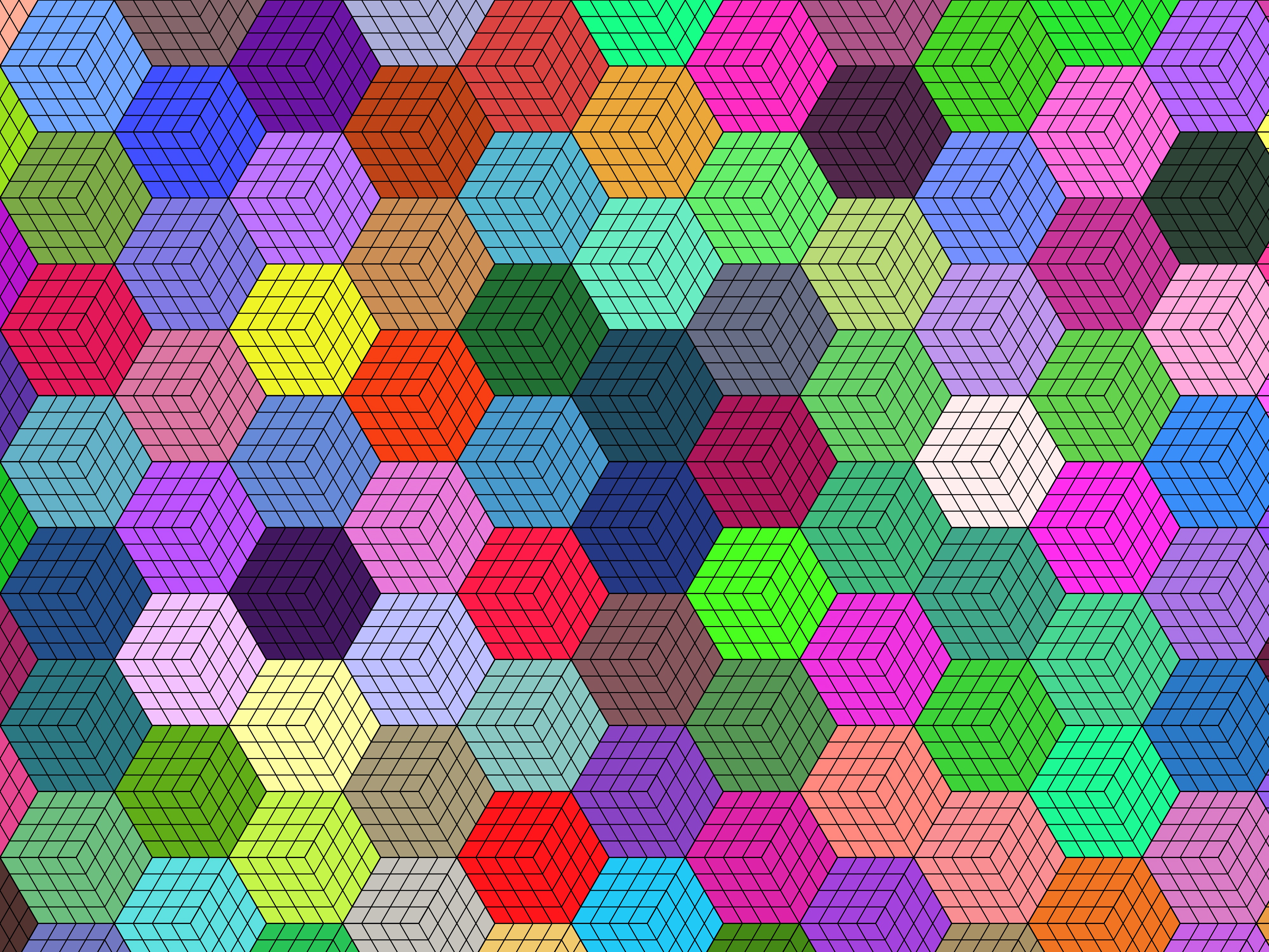 motley, geometric, texture, textures, multicolored, hexagons, mosaic Full HD