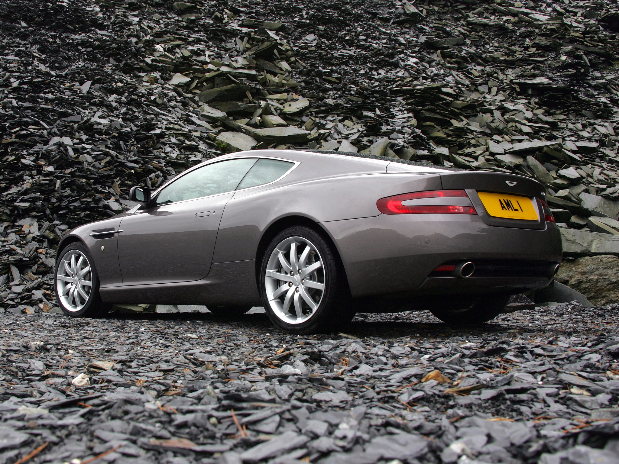 Download mobile wallpaper 2004, Db9, Side View, Style, Aston Martin, Auto, Grey, Cars for free.