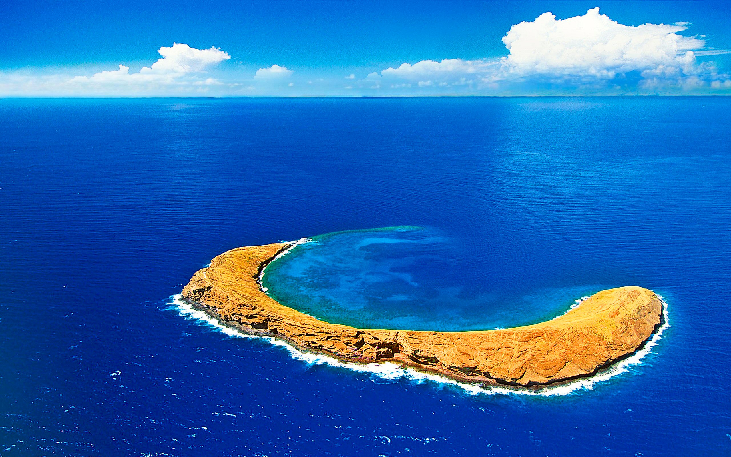 Free HD island, earth, azure, horizon, scenic, sky