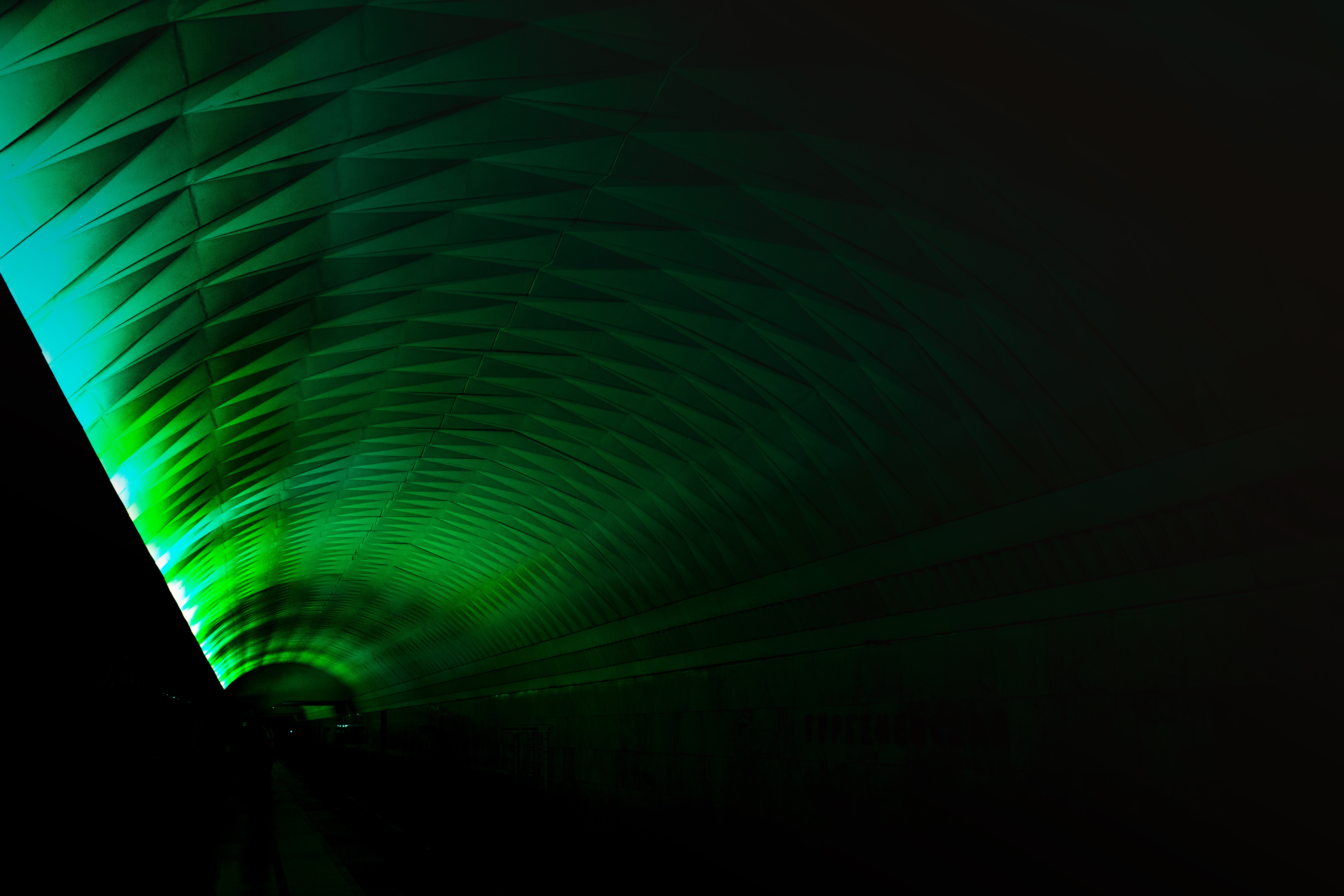 Download mobile wallpaper Tunnel, Illumination, Backlight, Dark for free.