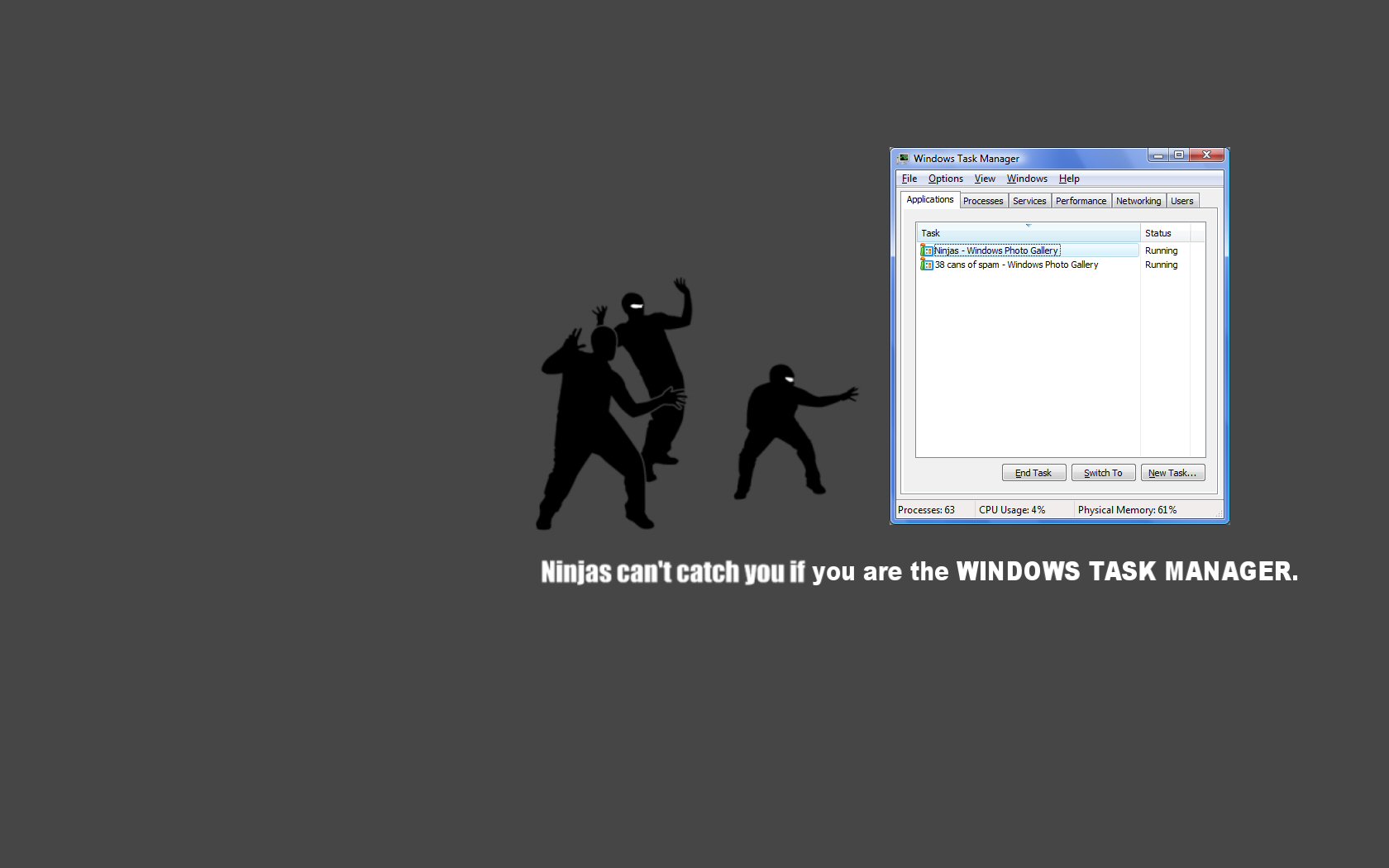 1080877 Hintergrundbild herunterladen humor, ninja - Bildschirmschoner und Bilder kostenlos