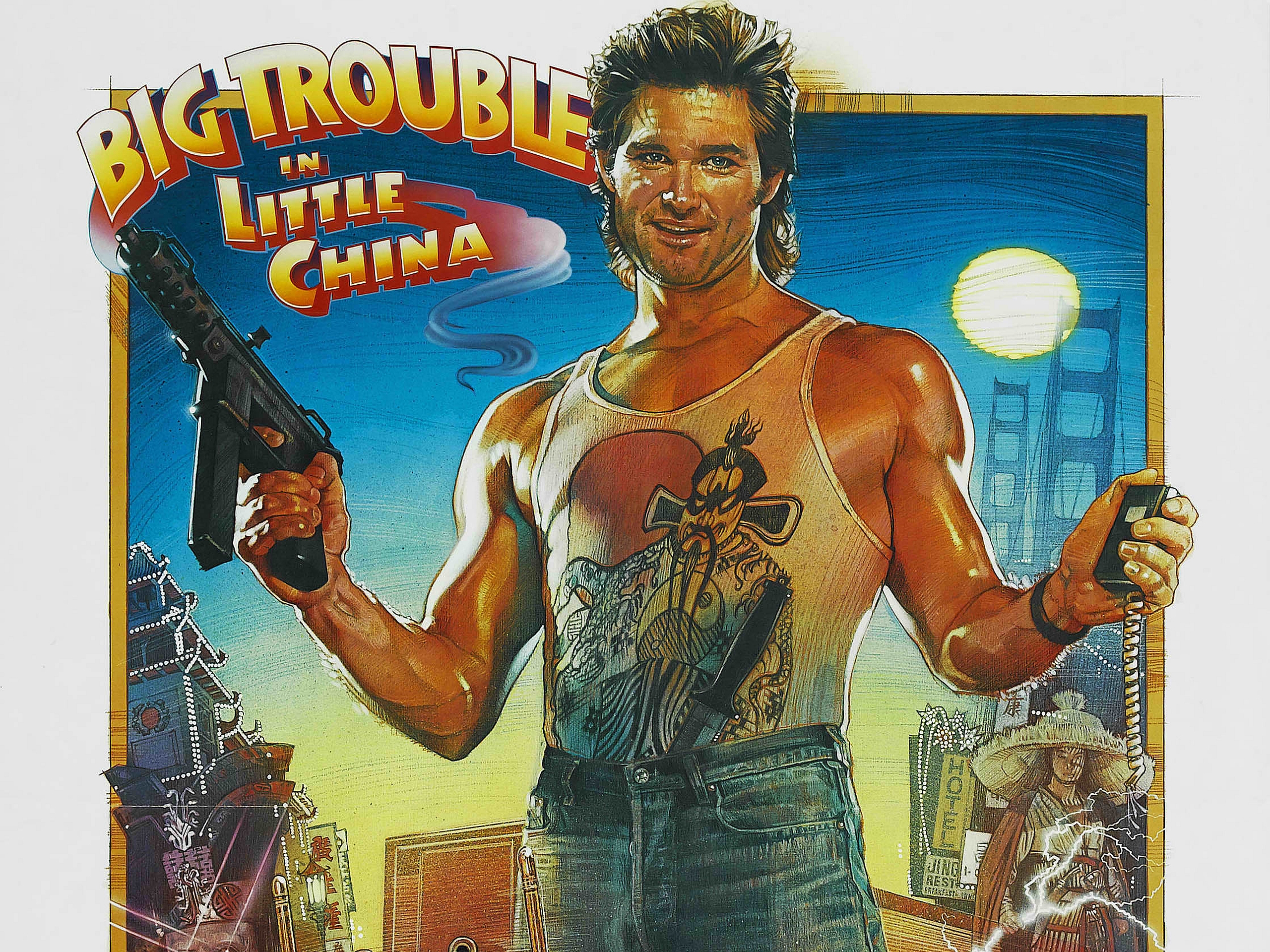 movie, big trouble in little china, kurt russell FHD, 4K, UHD