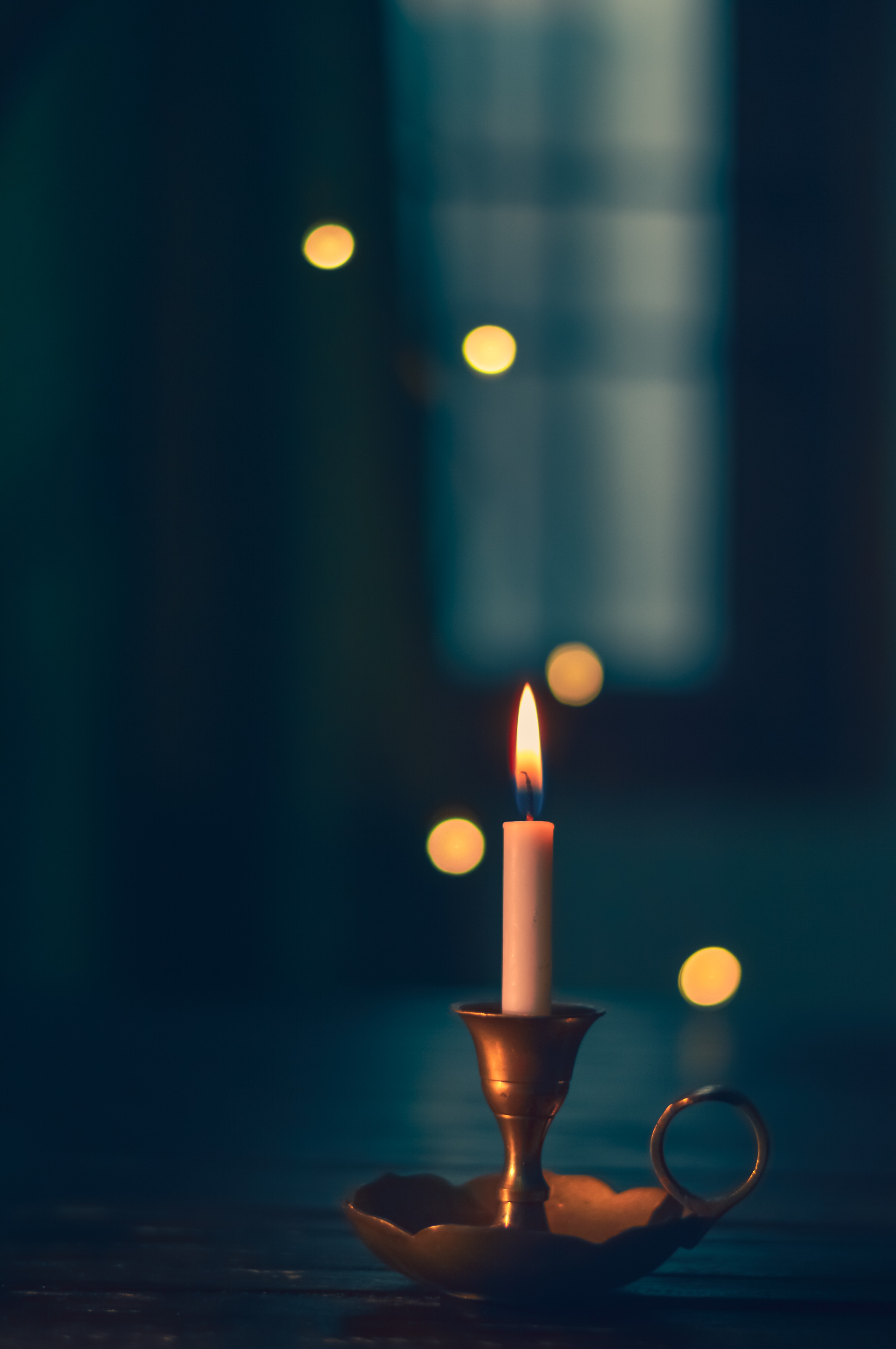 blur, miscellanea, candle, fire, wax, miscellaneous, smooth, wick, candlestick Full HD