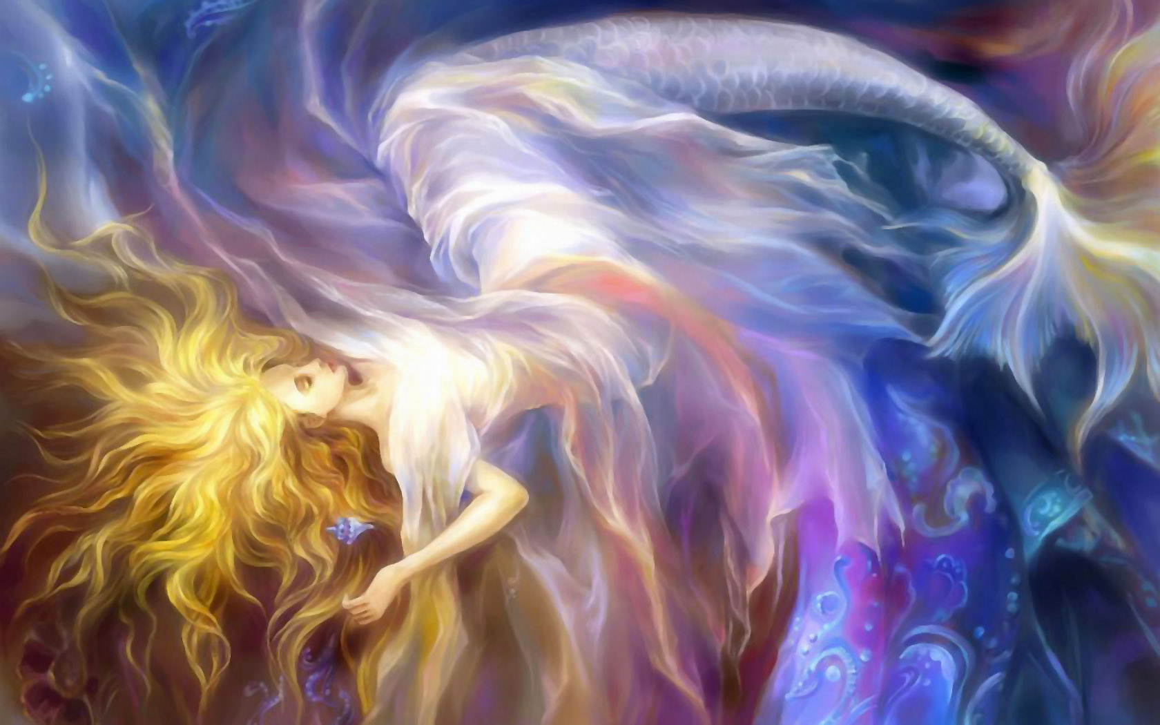 mermaid, fantasy Smartphone Background