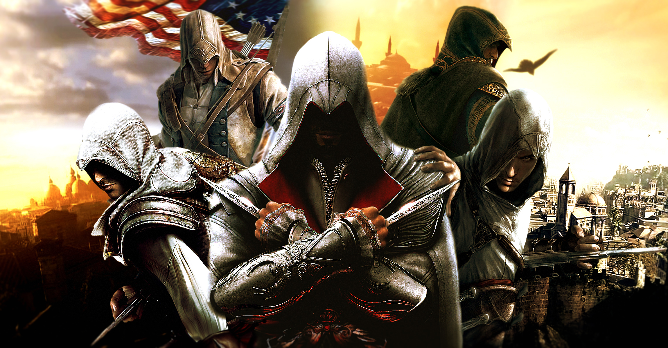 altair (assassin's creed), video game, assassin's creed, conor, ezio (assassin's creed)