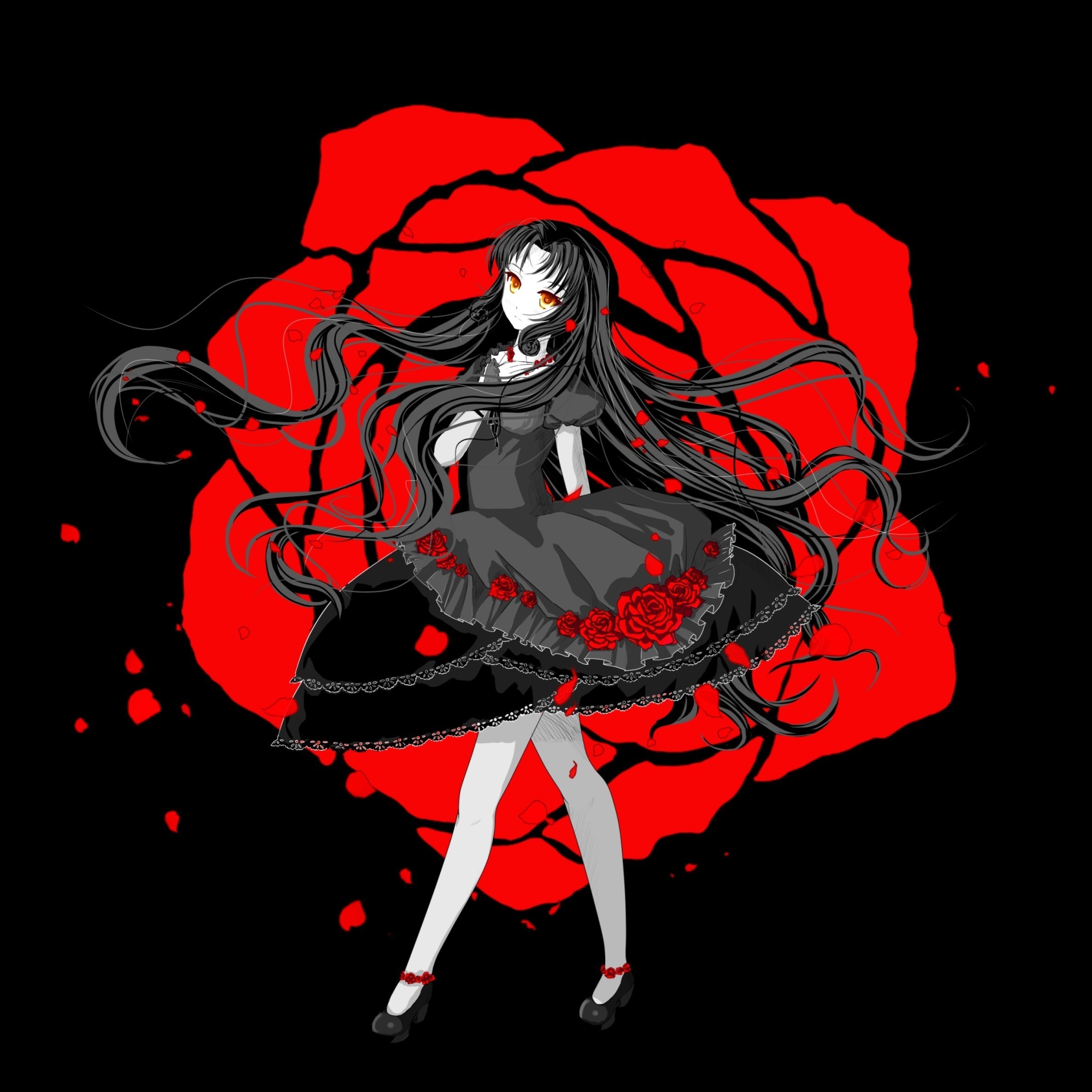 Черная роза аниме