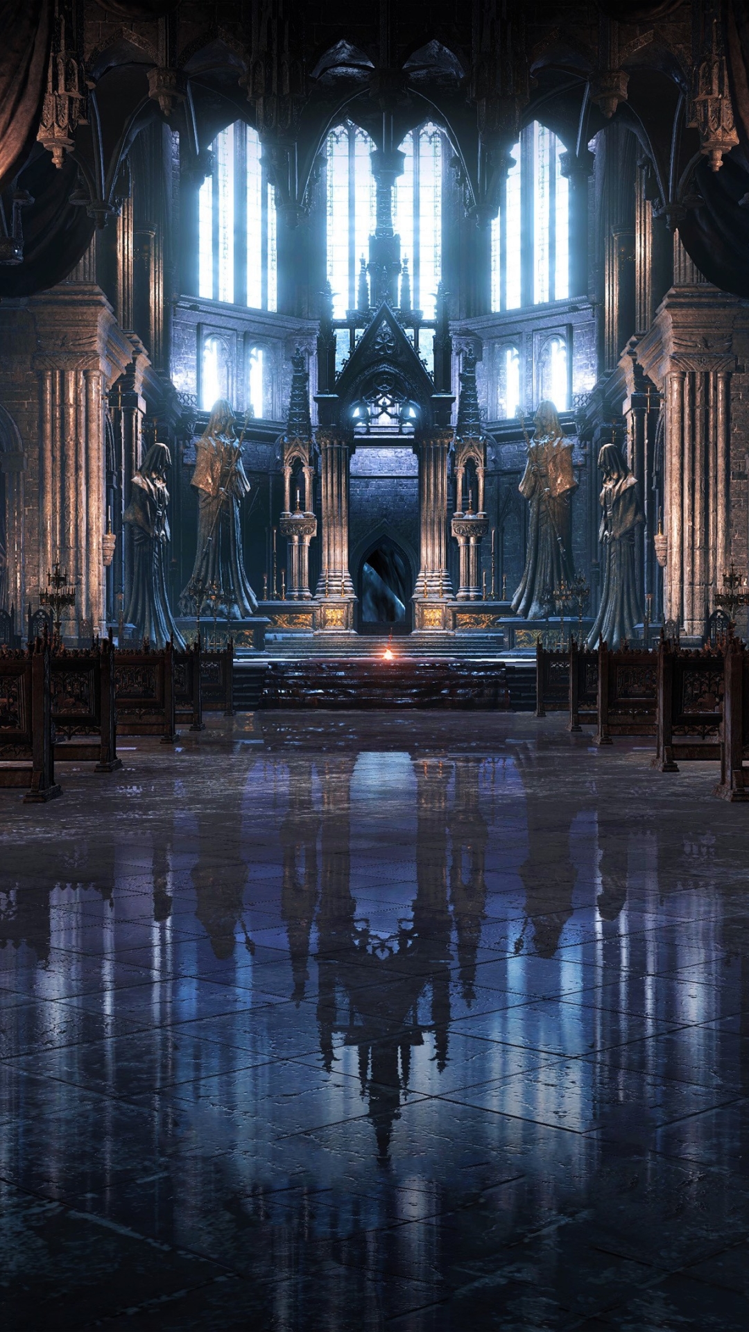cathedral, video game, dark souls iii, gothic, altar, dark souls 2160p