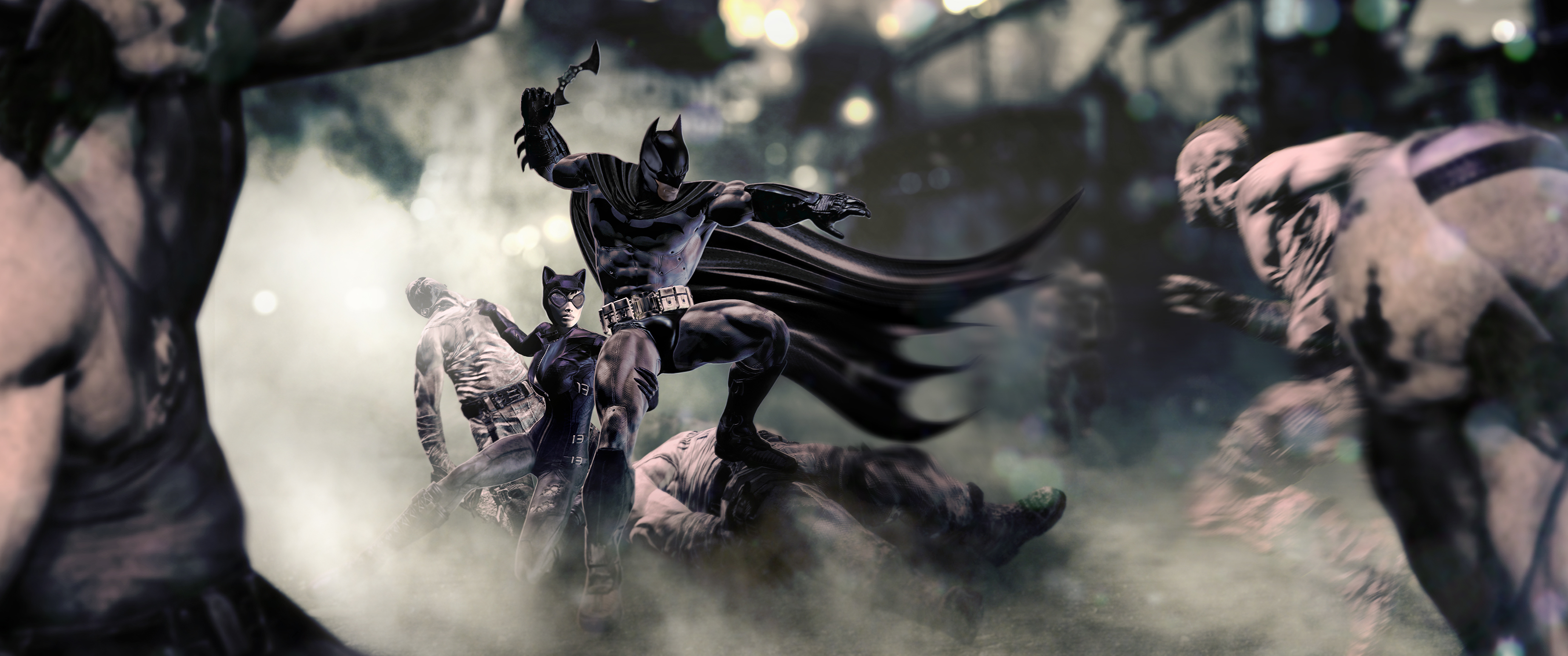 HD desktop wallpaper: Batman, Catwoman, Video Game, Batman: Arkham City  download free picture #387718