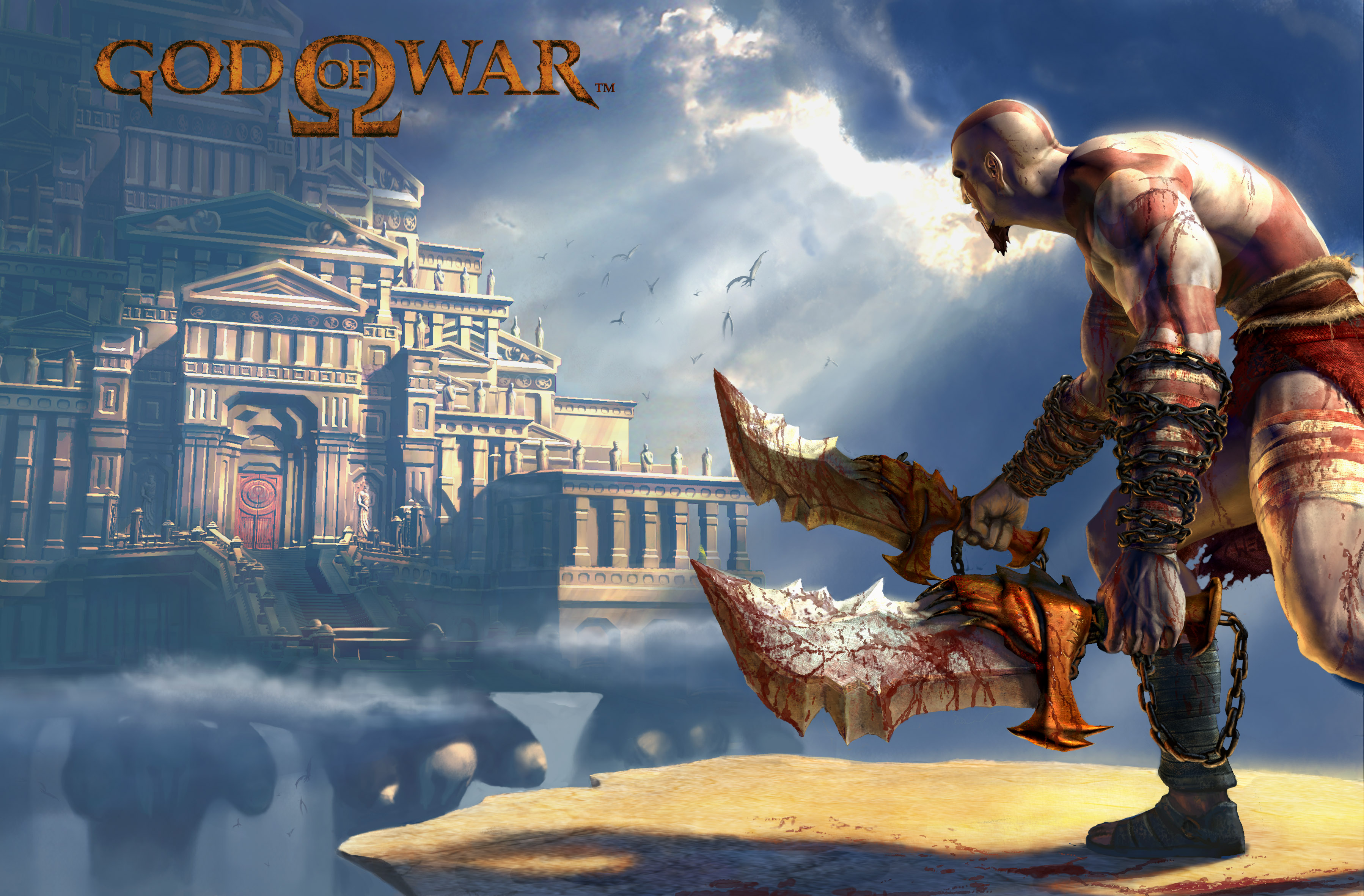 kratos (god of war), god of war, video game 1080p