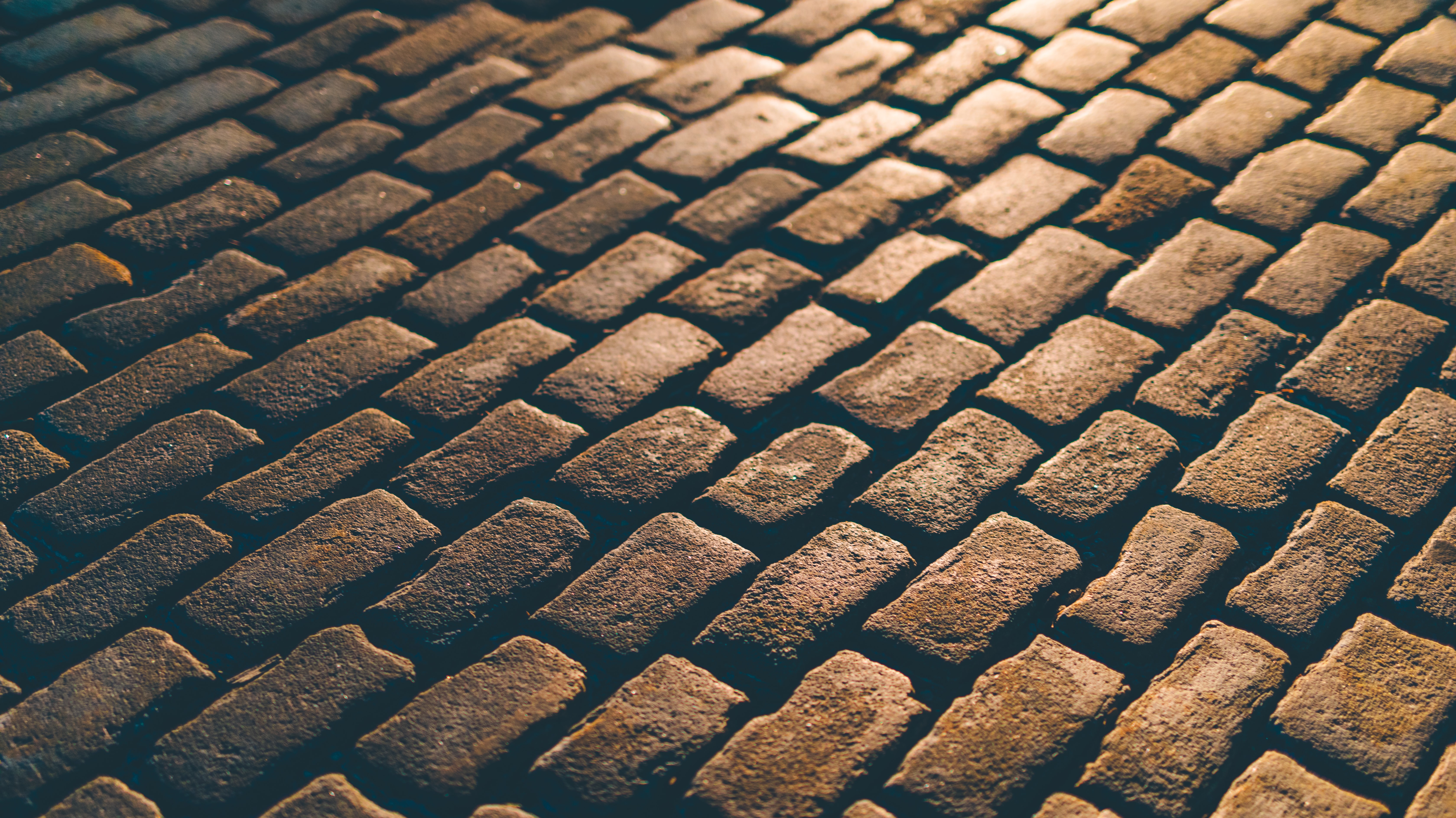 Download mobile wallpaper Road, Stone, Bricks, Texture, Textures for free.