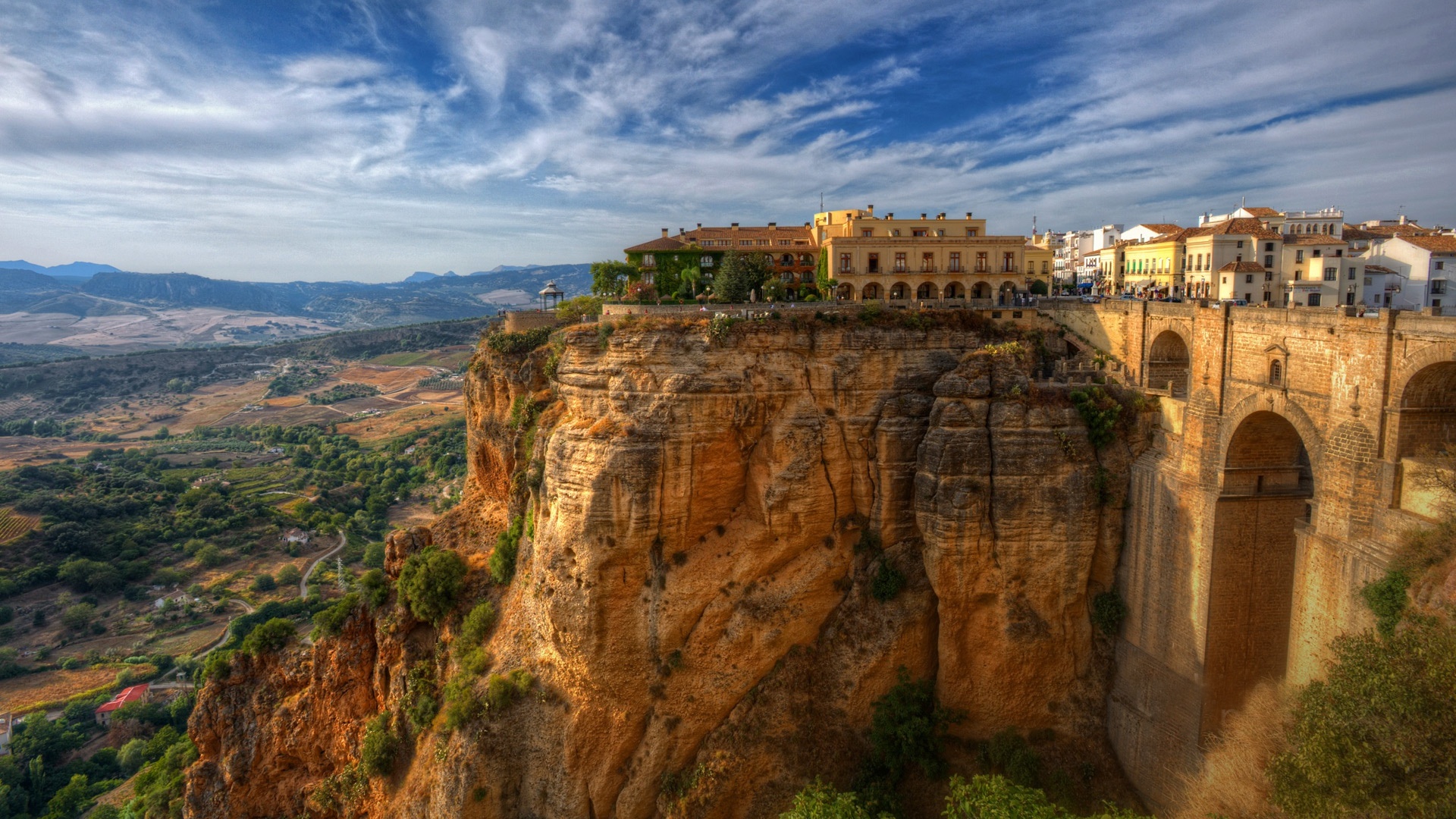 man made, town, andalusia, house, mountain, spain, towns 8K
