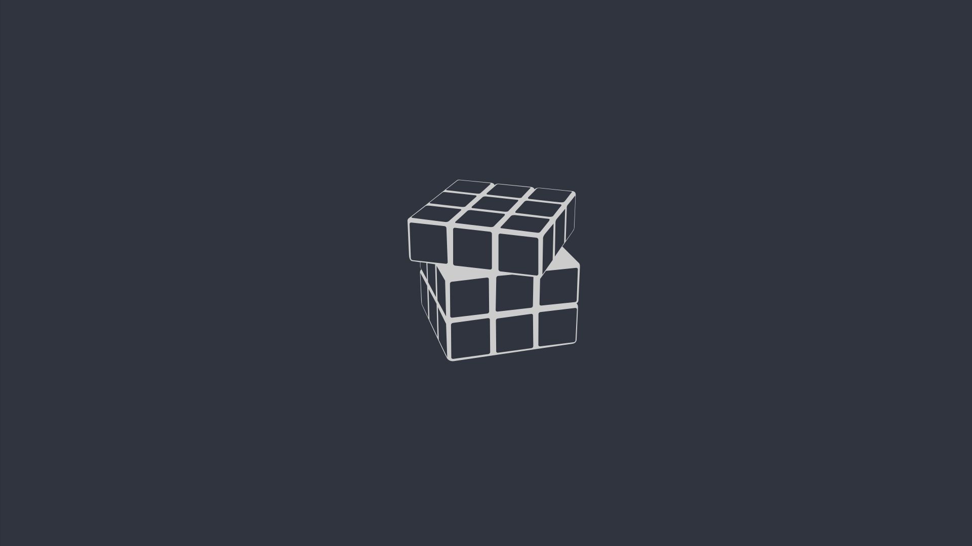 wallpapers rubik's cube, game, minimalist