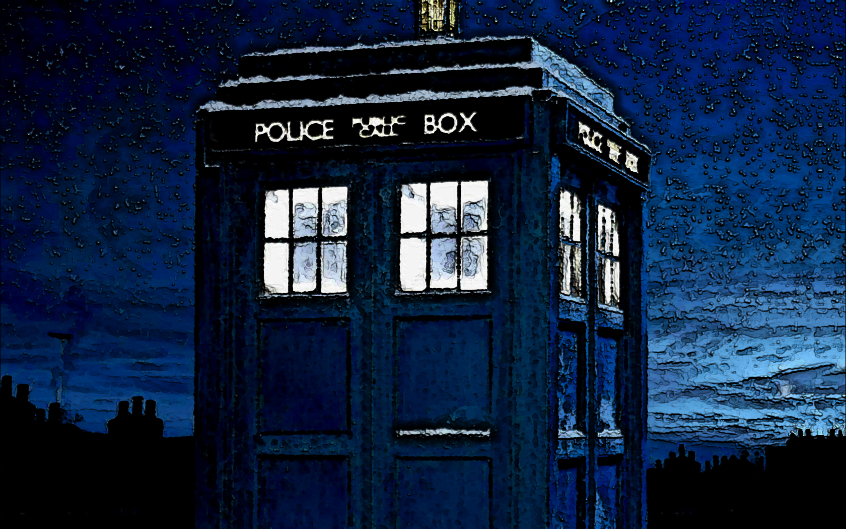 tardis, tv show, doctor who, winter Free Background