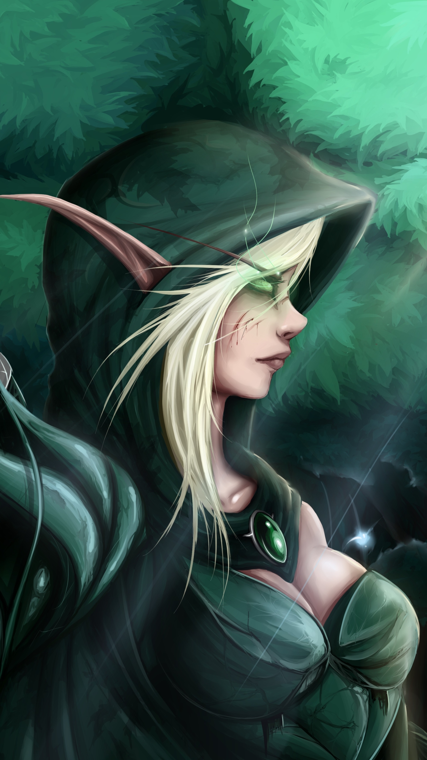 Download mobile wallpaper Warcraft, Elf, Archer, Video Game, Pointed Ears, World Of Warcraft, Woman Warrior for free.