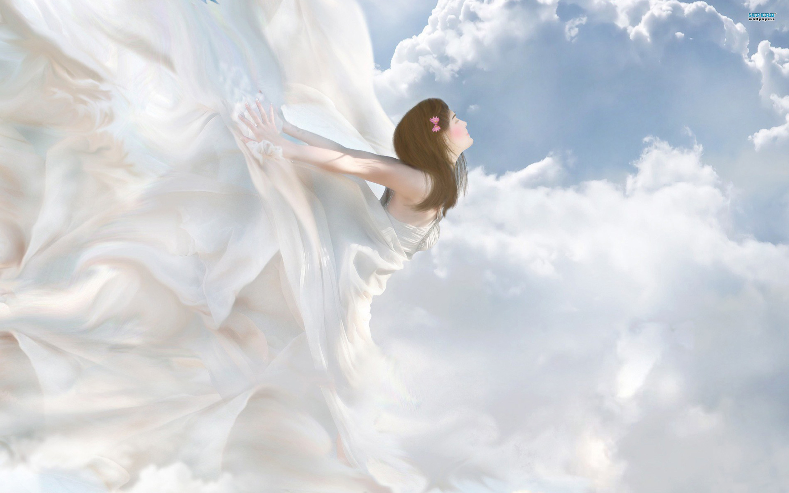 Летящий ангел слушать. Женщина с крыльями. Девушка в облаках. Небесные ангелы. Девушка с крыльями в полете.