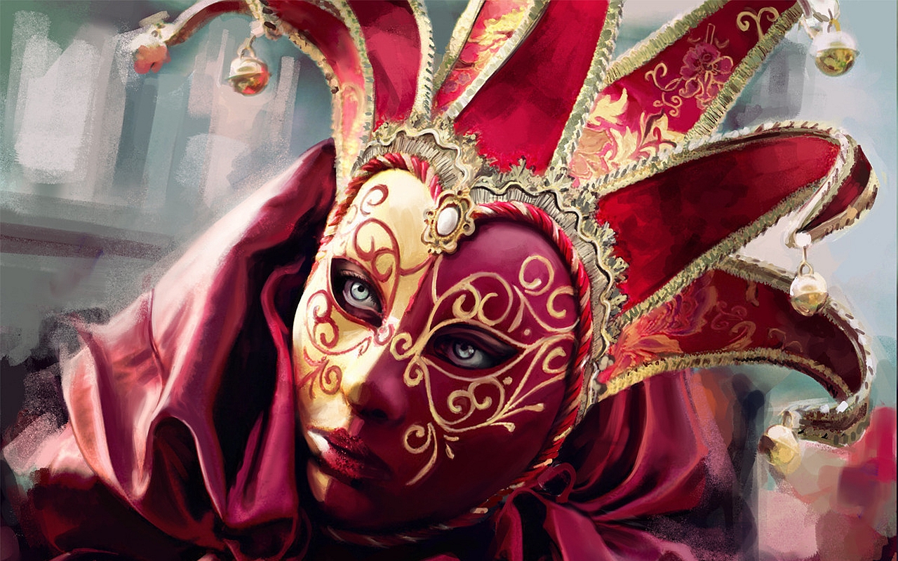 Венецианская маска Арлекин