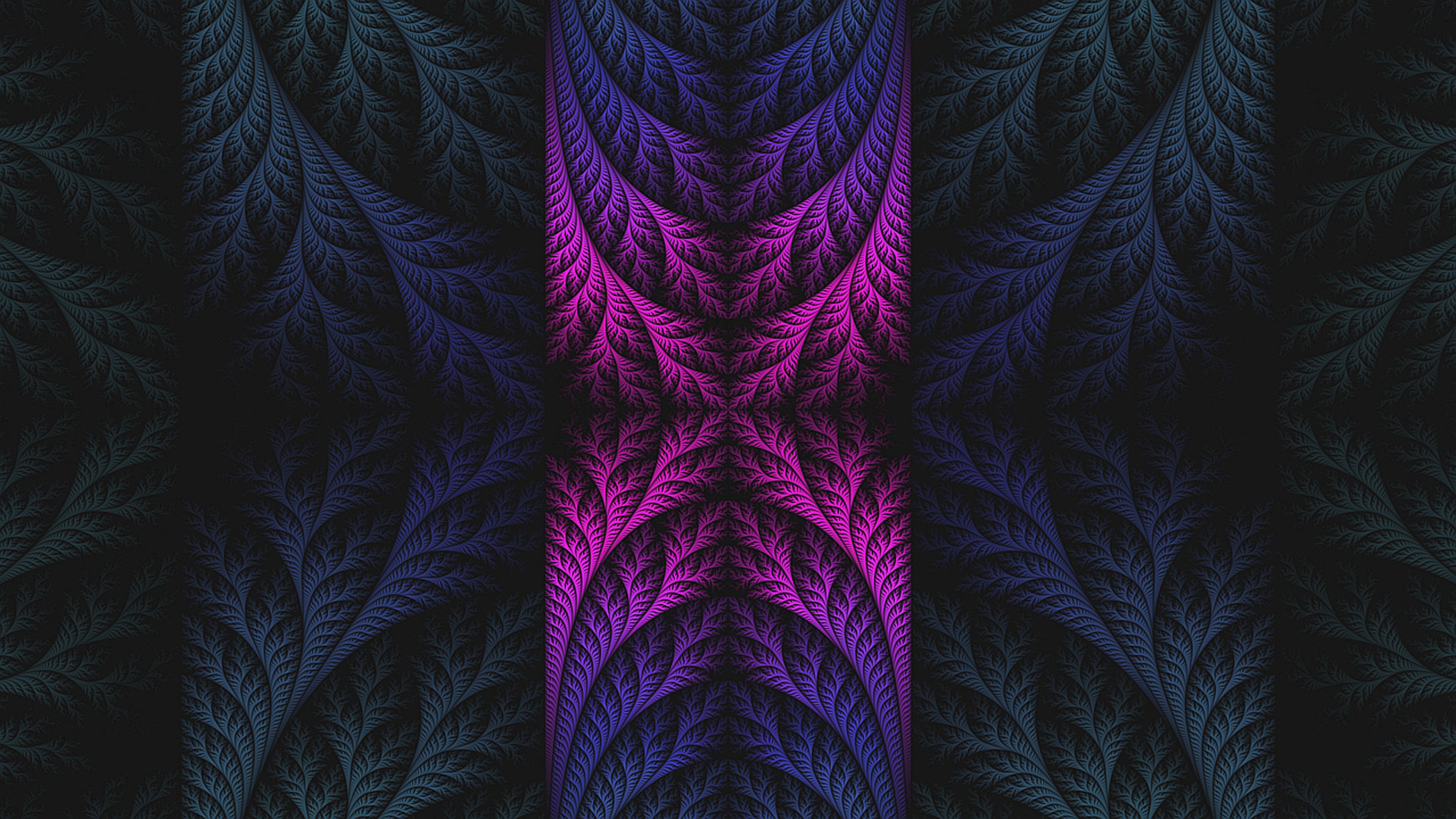 Download mobile wallpaper Fractal, Violet, Patterns, Texture, Purple, Abstract for free.