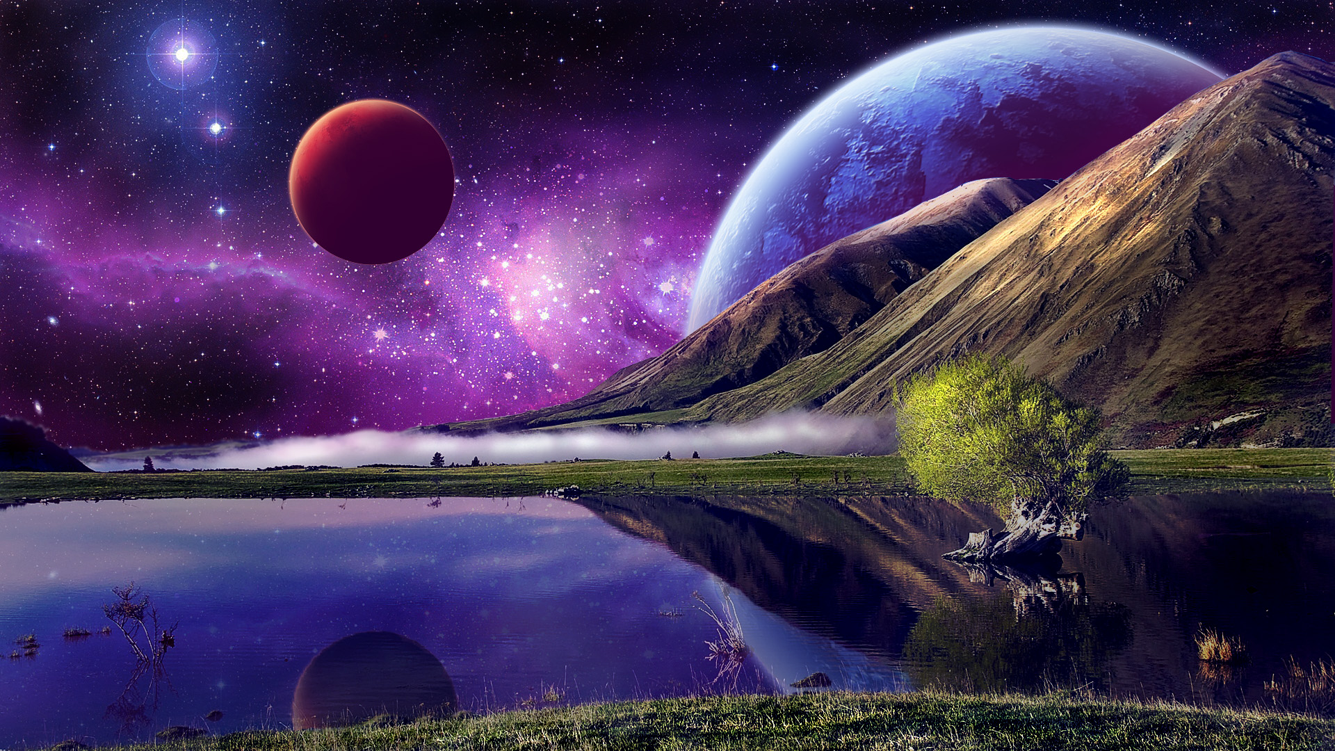 Фантастические пейзажи планет