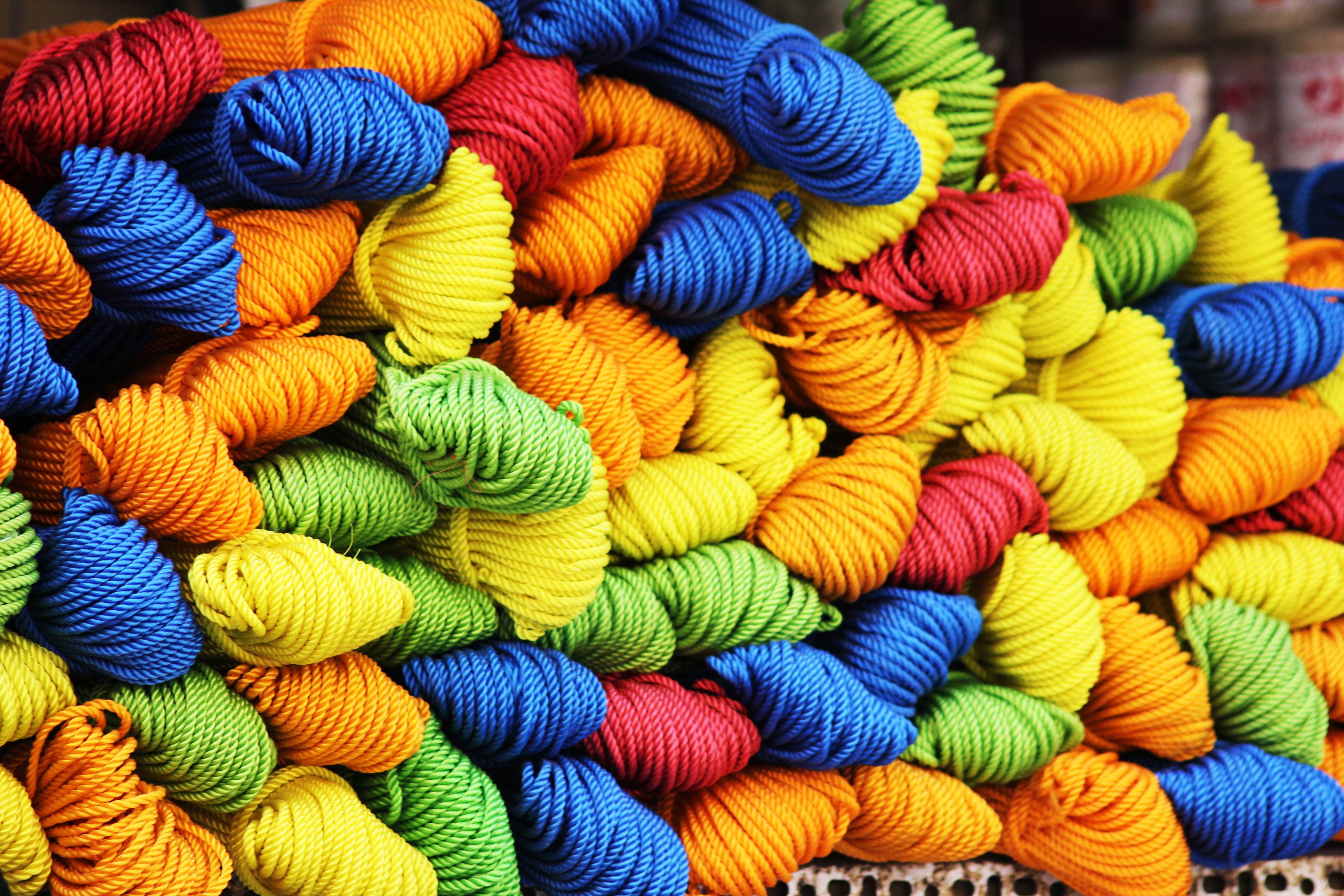 miscellanea, multicolored, miscellaneous, motley, threads, thread, yarn 1080p