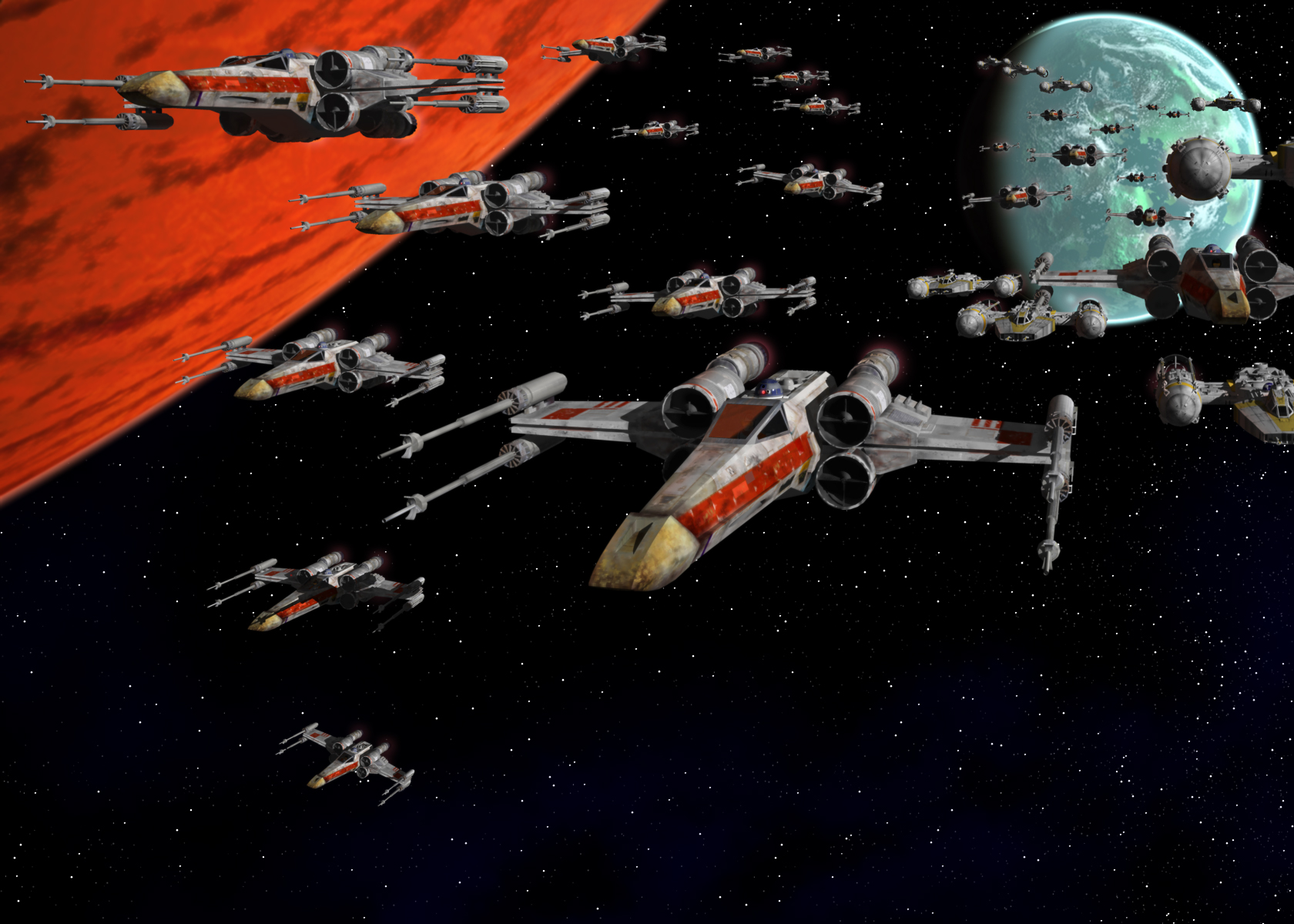 8k X Wing Background