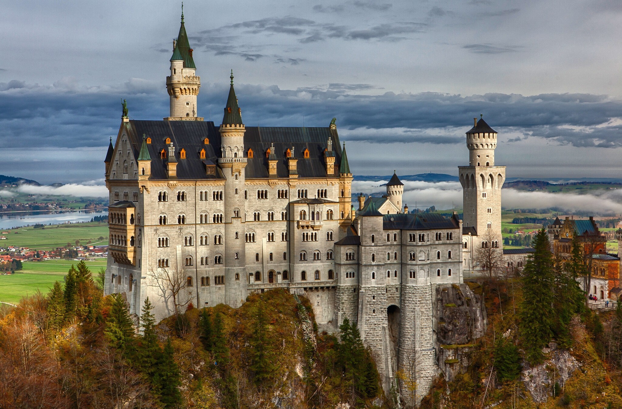 Download mobile wallpaper Bayern, Neuschwanstein Castle, Germany, Man Made, Castles for free.