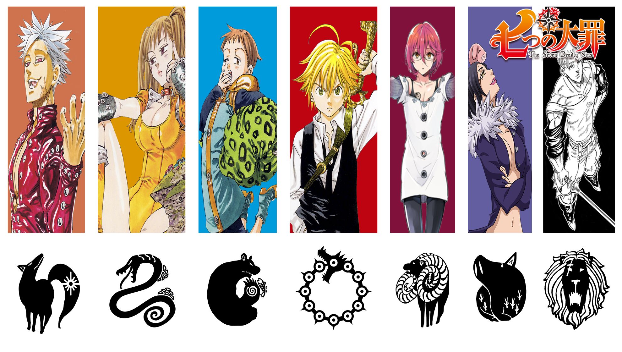 7 Смертных грехов аниме символы