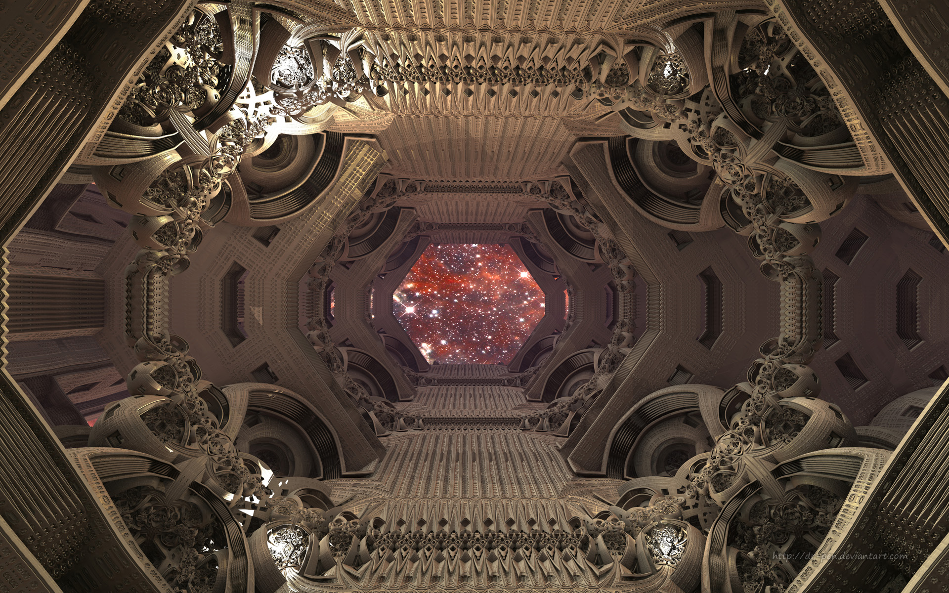 Download mobile wallpaper Abstract, 3D, Brown, Fractal, Sci Fi, Cgi, Mandelbulb 3D for free.