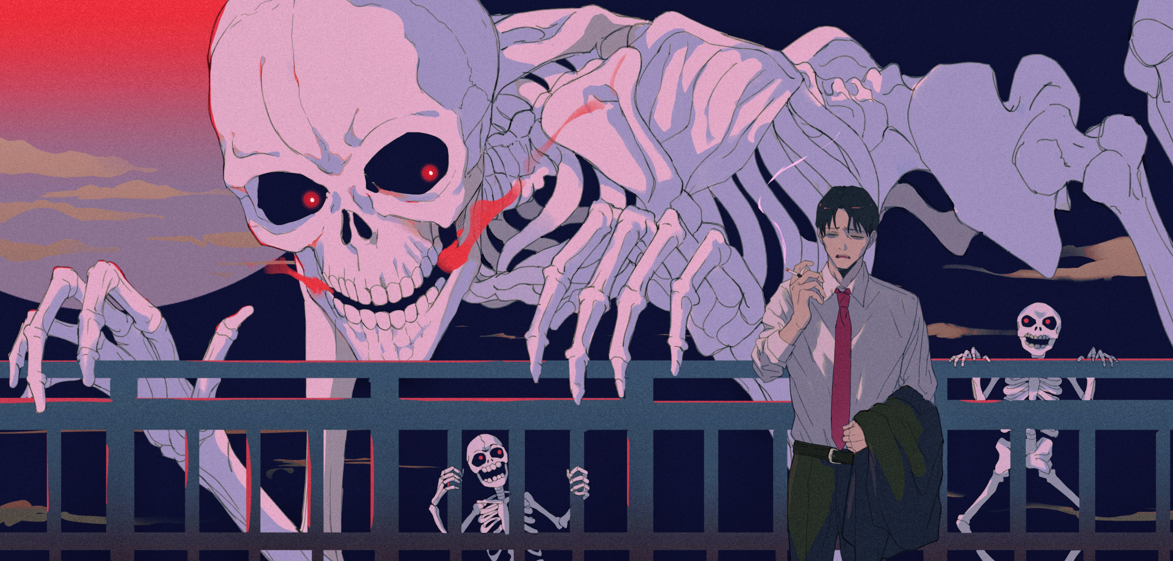 Dark Skeleton Anime Boy | ✐Drawing✎ Amino