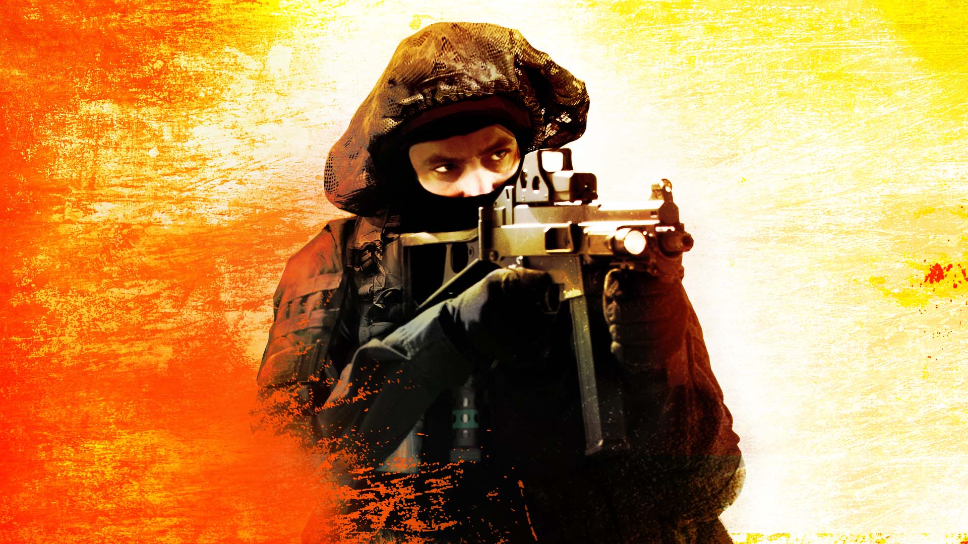 Wallpaper Counter Strike Soldiers cs go Games 1366x768