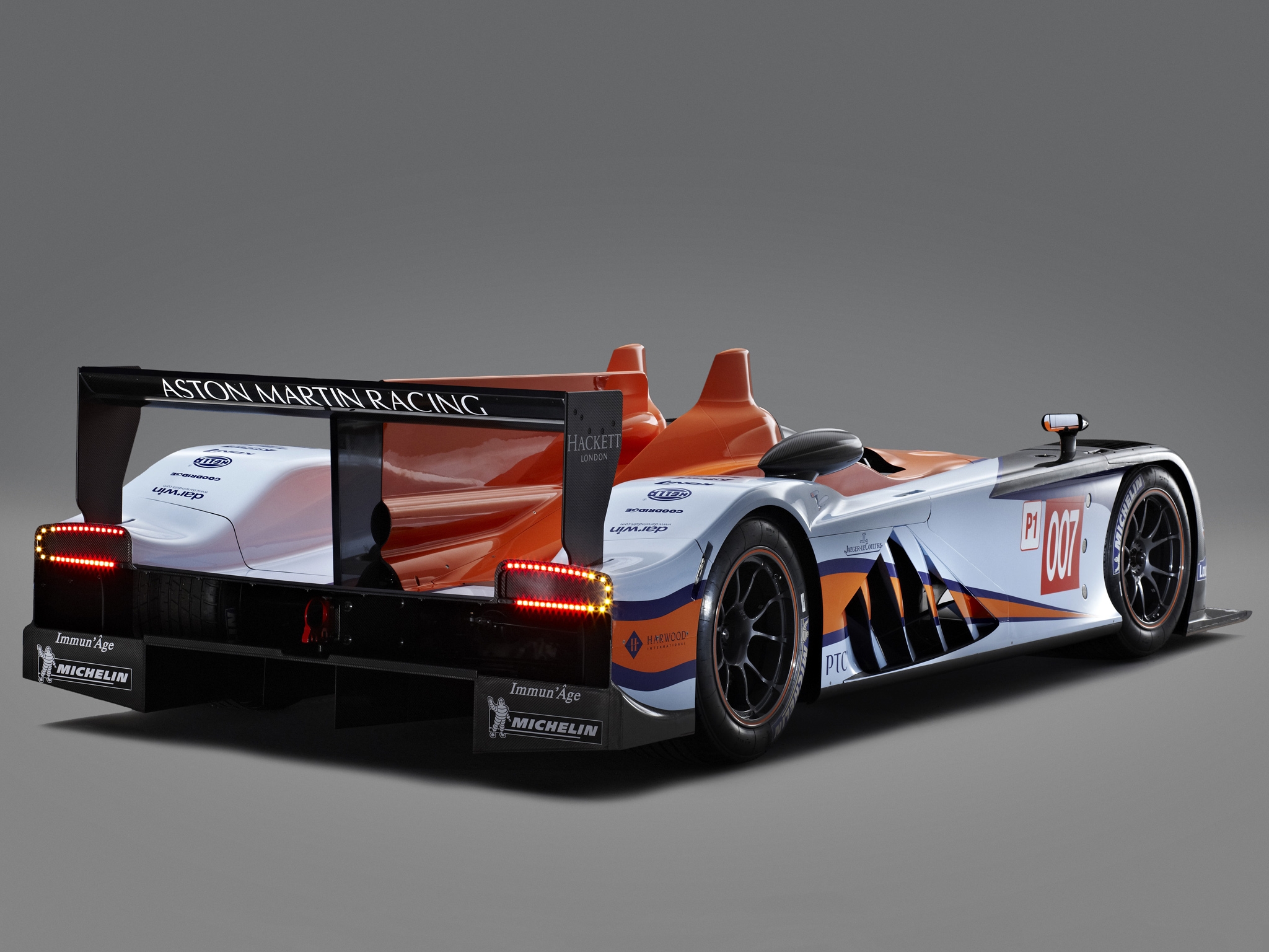 Download mobile wallpaper Lmp1, 2011, Amr One, Aston Martin, Cars, Back View, Rear View, Sports, Auto for free.