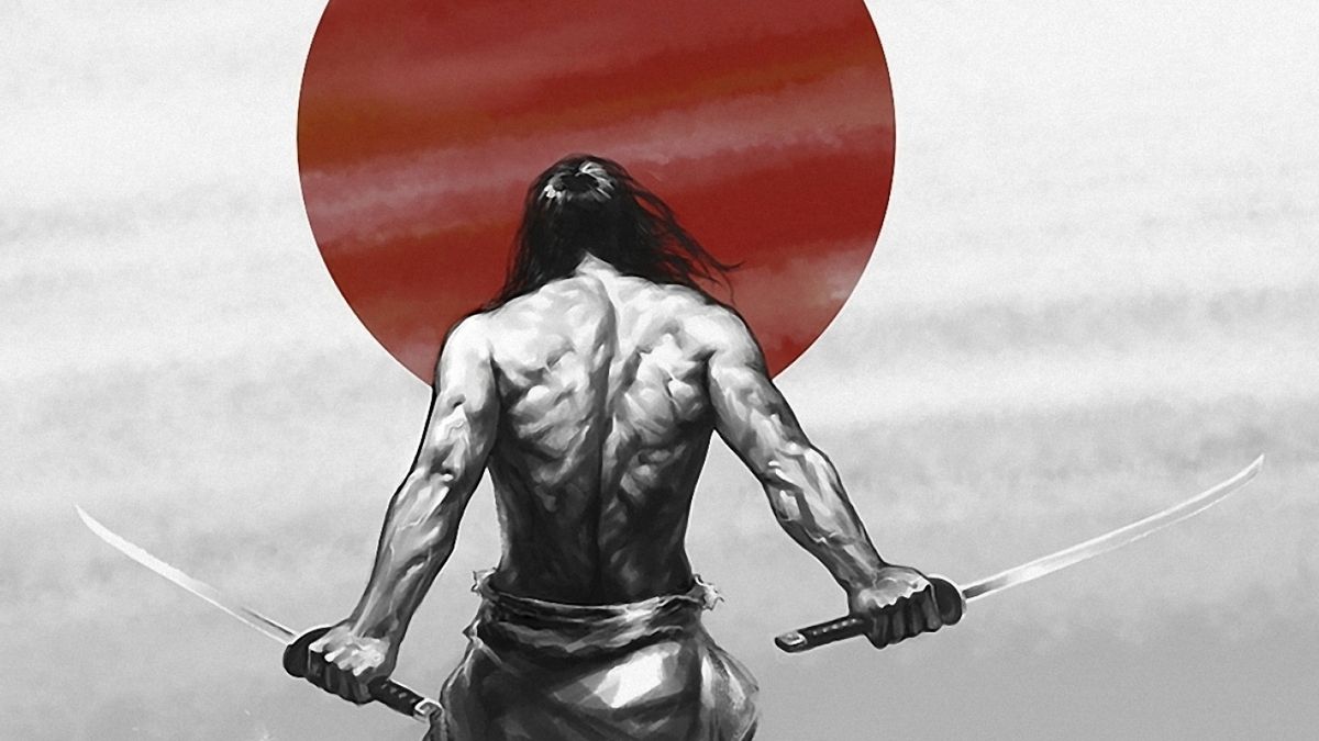 Сильнейший духом противник. Меч самурая. Самурай с катаной. Самурай с двумя мечами. Человек с катаной.