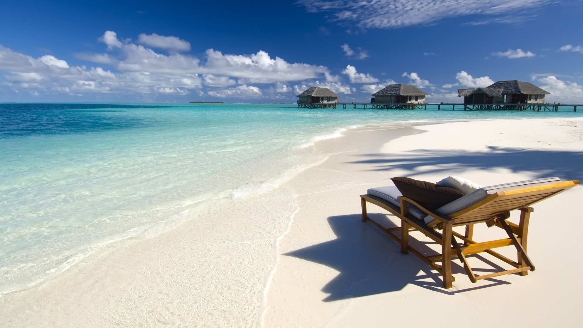 beach, photography, tropical, chair, holiday, hut, ocean, sand HD wallpaper