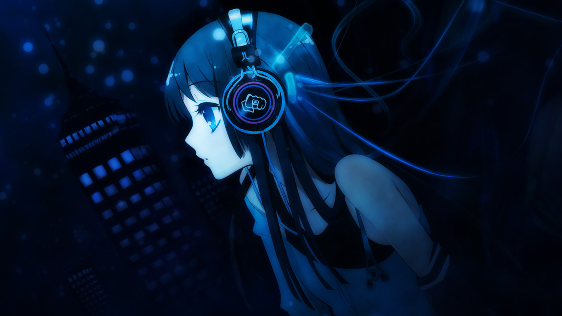 Free download wallpaper Music, Girls, Anime on your PC desktop