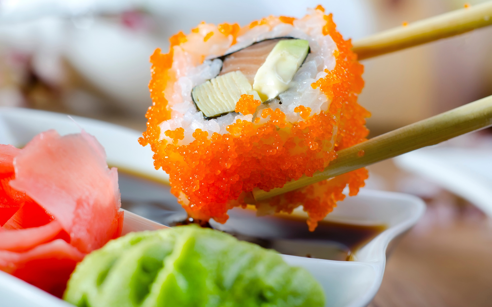 sushi, food 4K Ultra