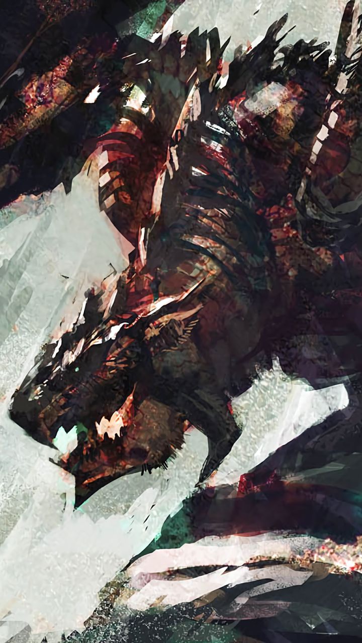 Rathalos Battle, Rathalos, anime monster hunter, HD wallpaper