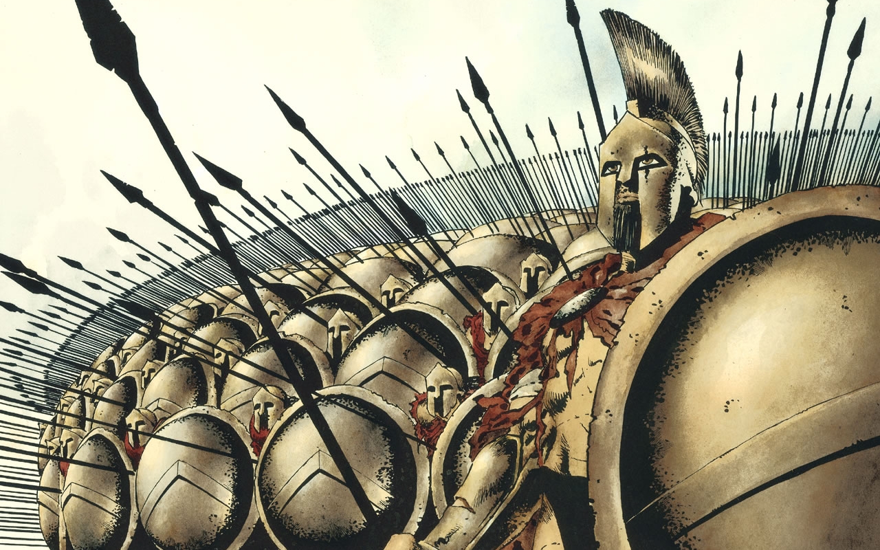 300 (movie), spartan, shield, comics, 300, helmet, soldier, spear wallpapers for tablet